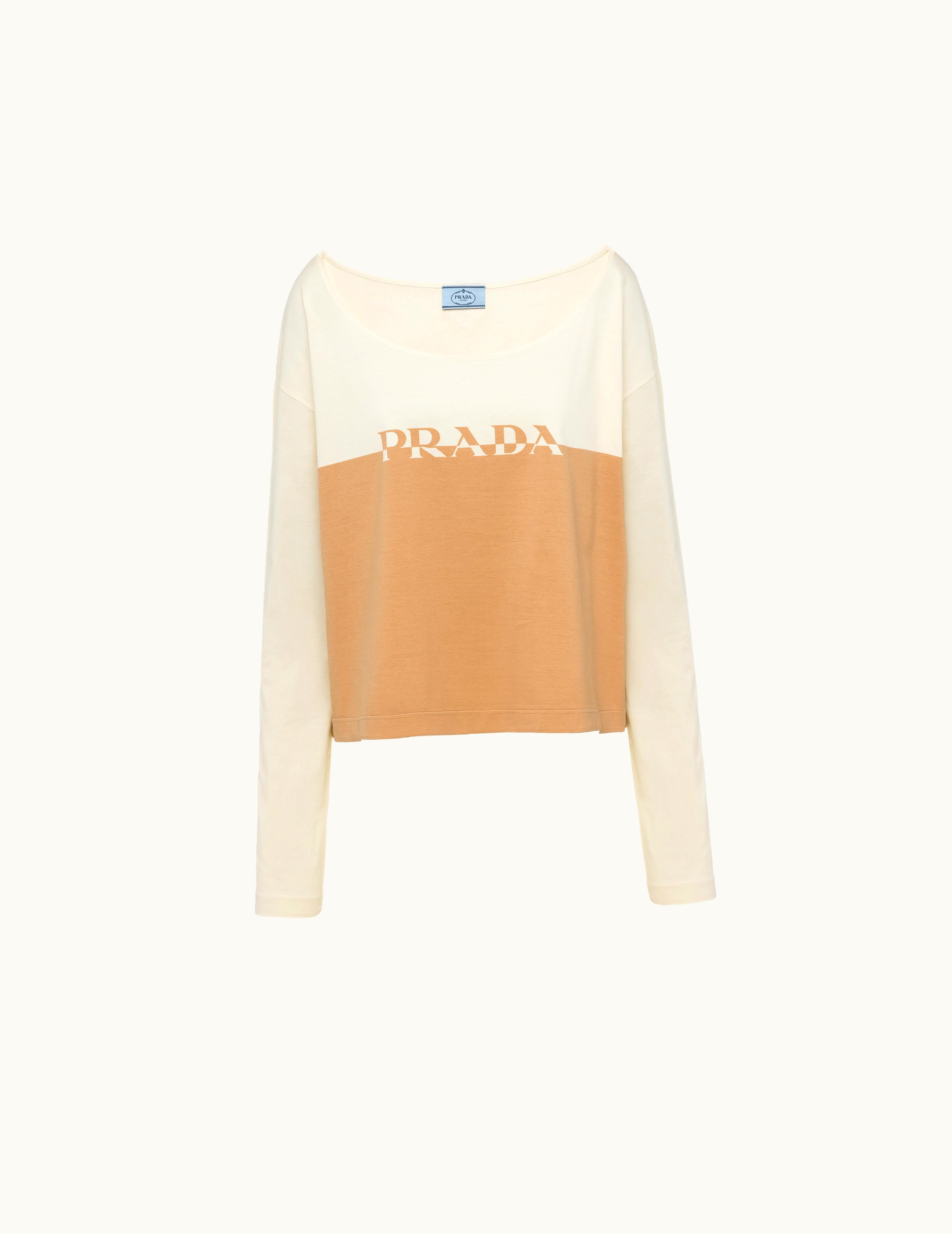 Prada Prada Long Sleeve Jersey T-Shirt UZ0155560