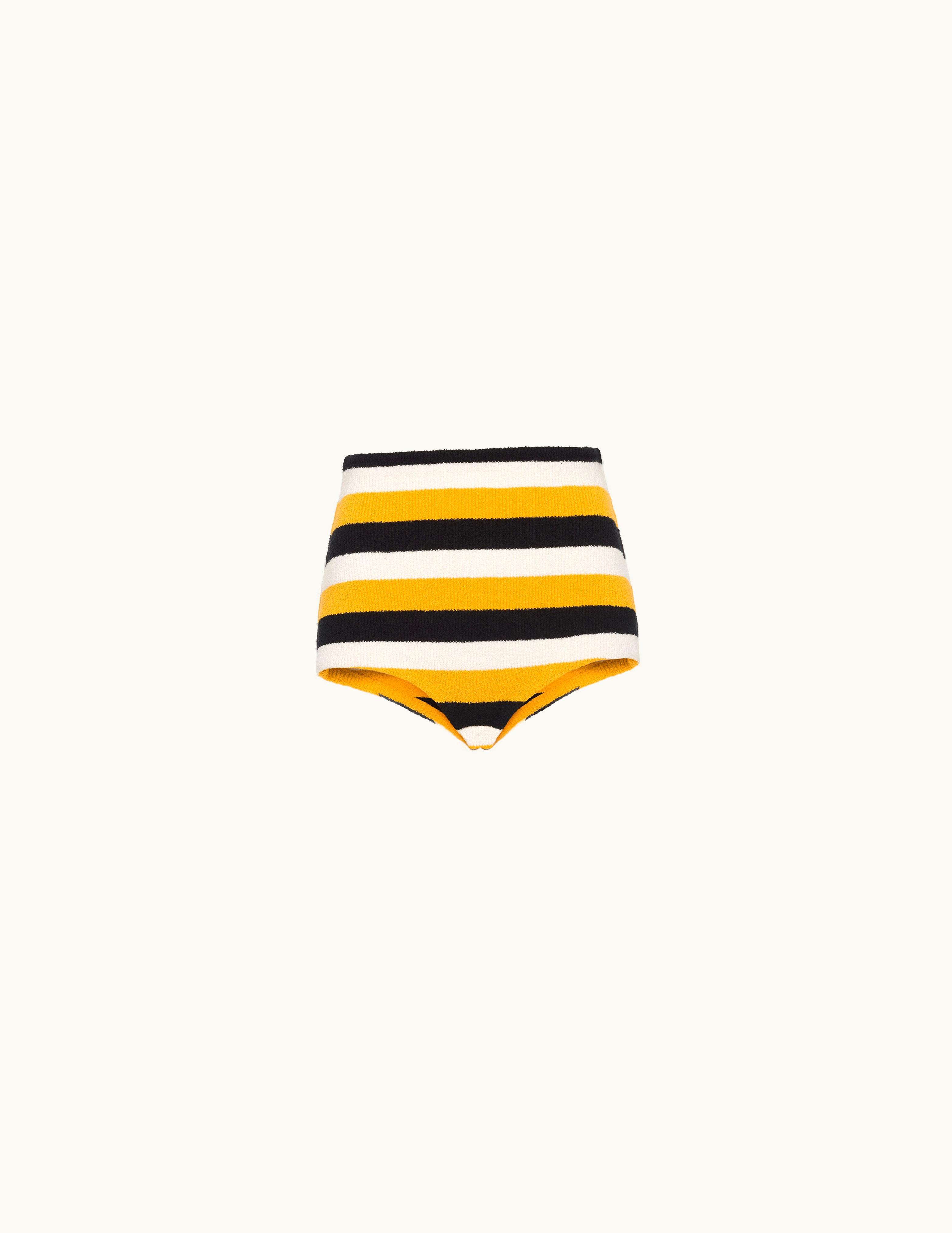 Prada Prada Striped Cotton Shorts