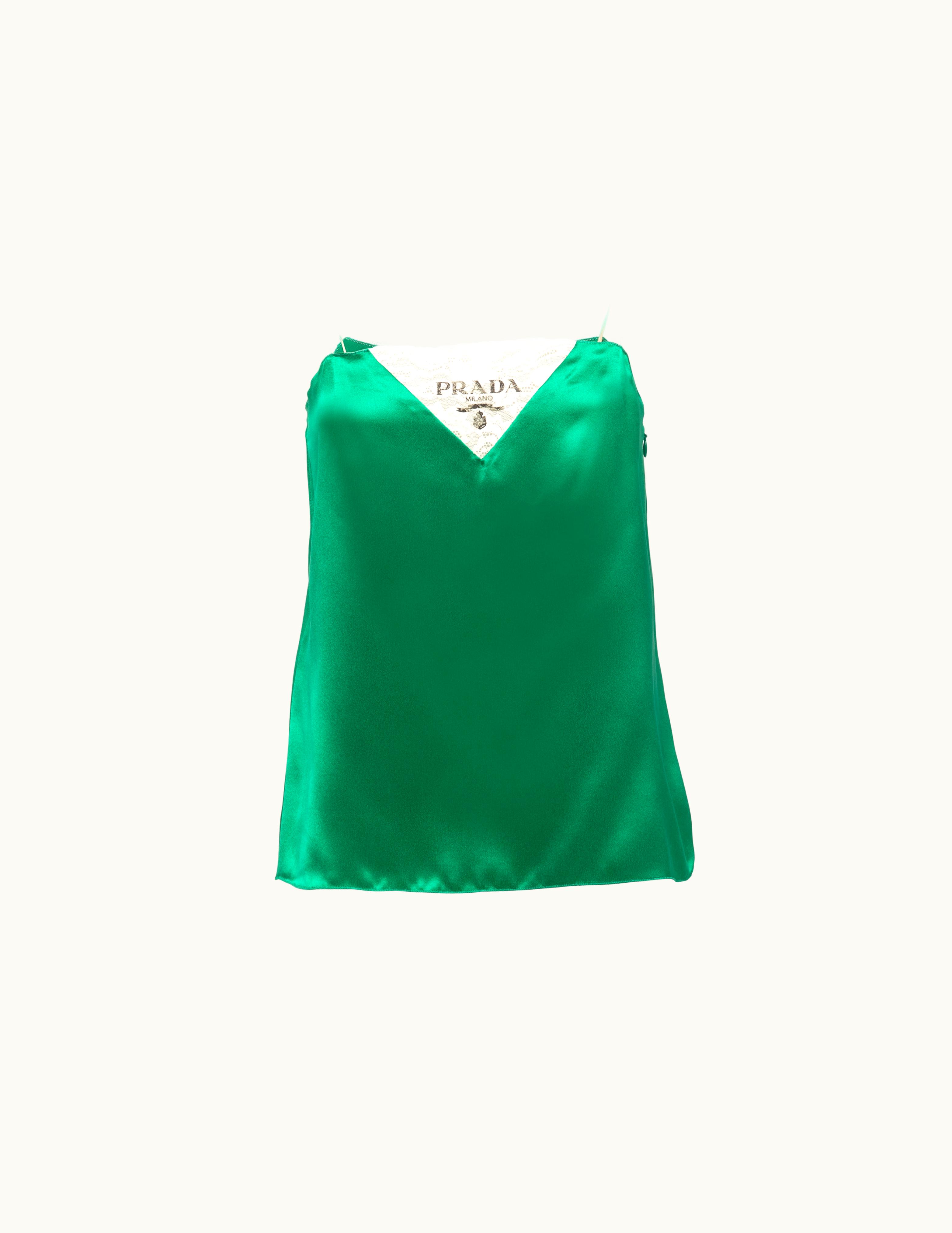 Prada Prada Satin Crepe Top UZ0155572