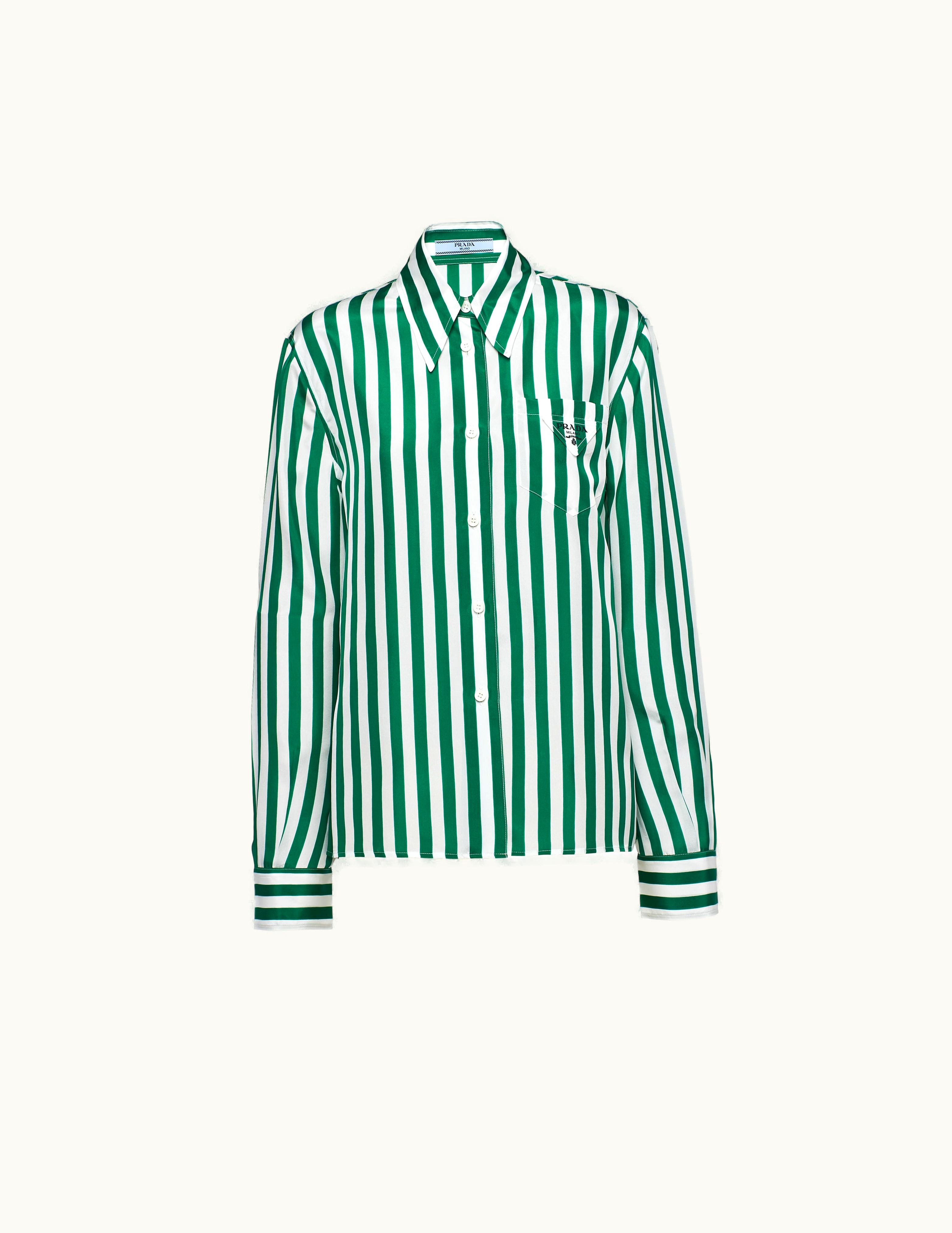 Prada Prada Printed Silk Shirt UZ0155574