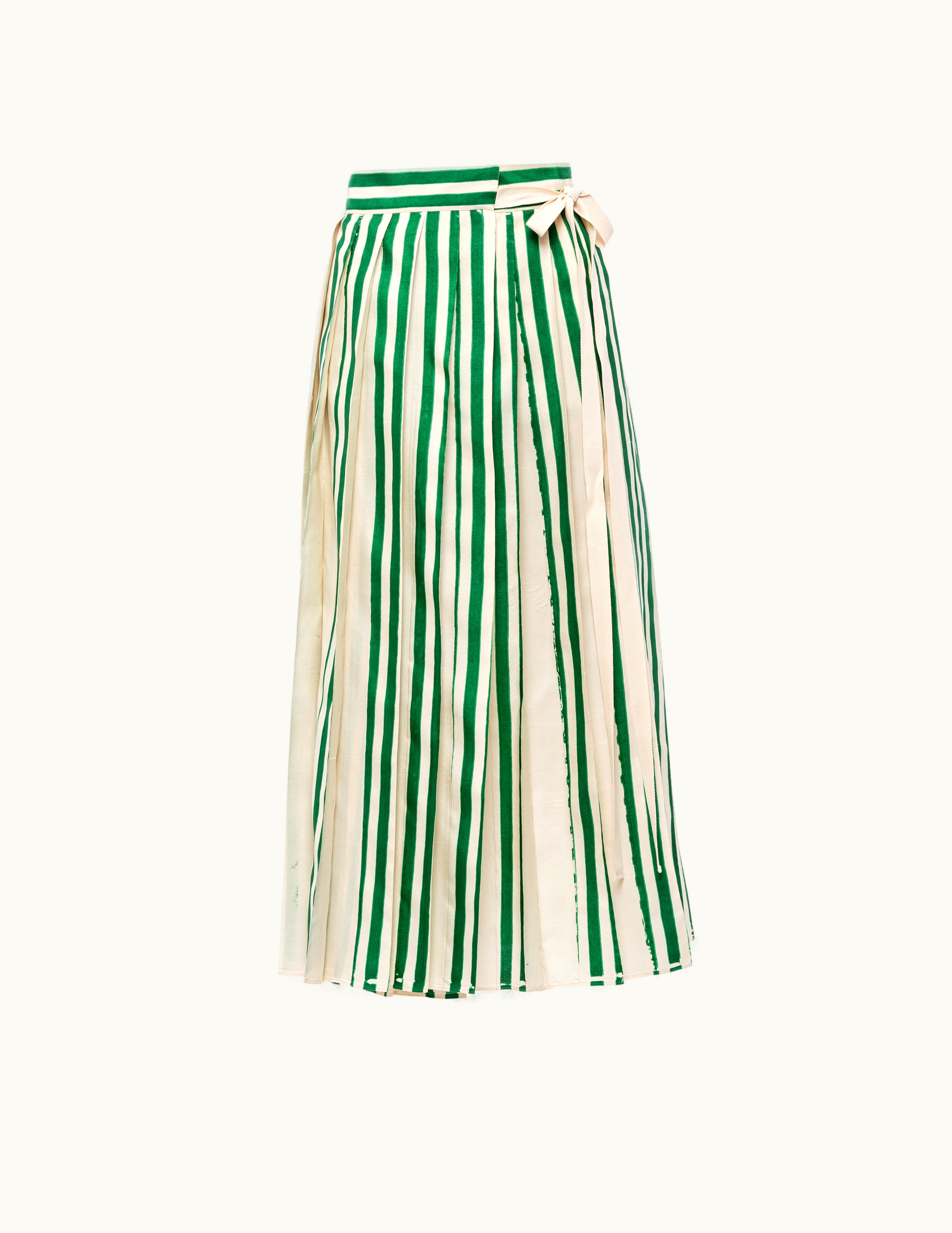 Prada Prada Printed Schappe Silk Skirt UZ0155575