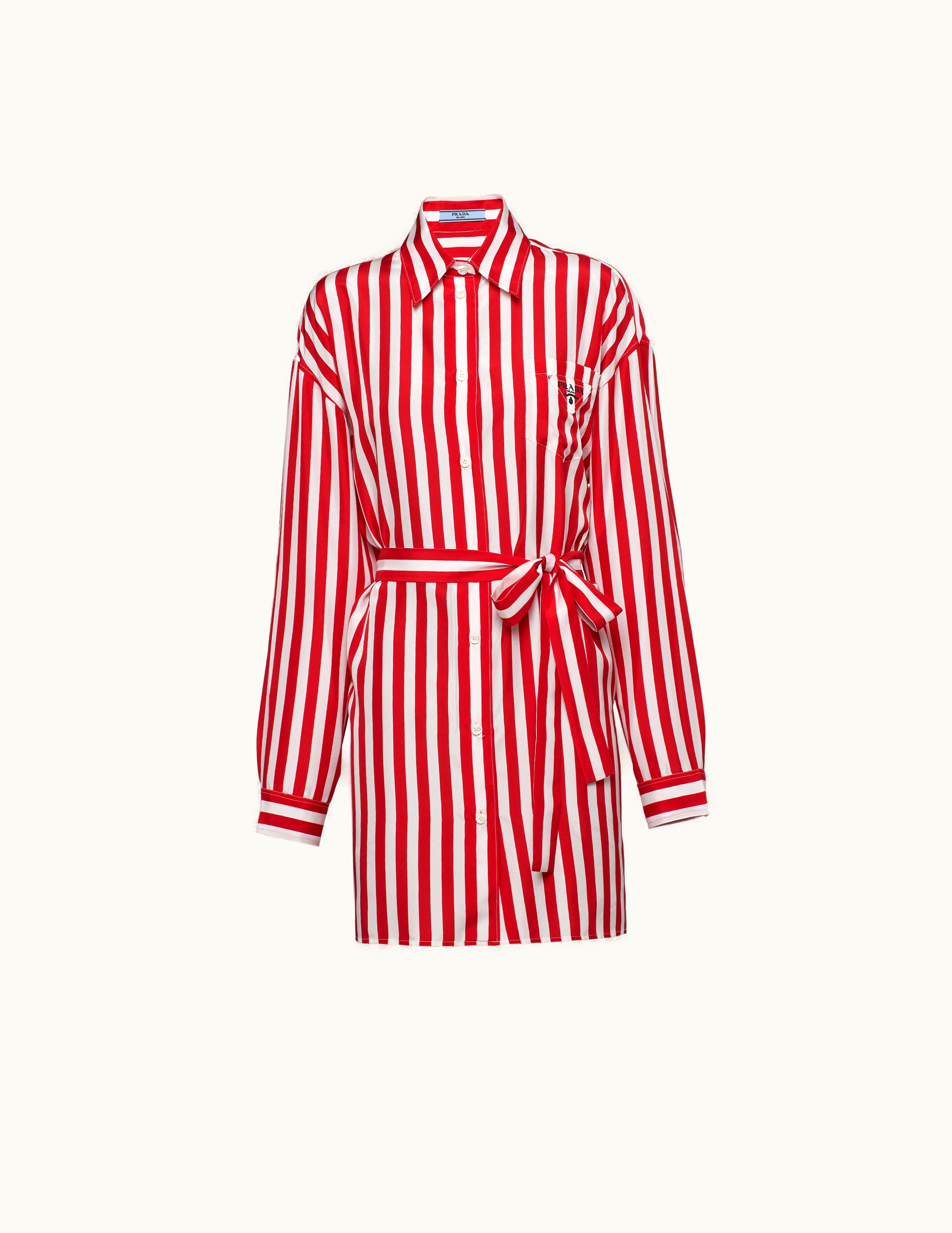 Prada Prada Printed Silk Shirt UZ0155582