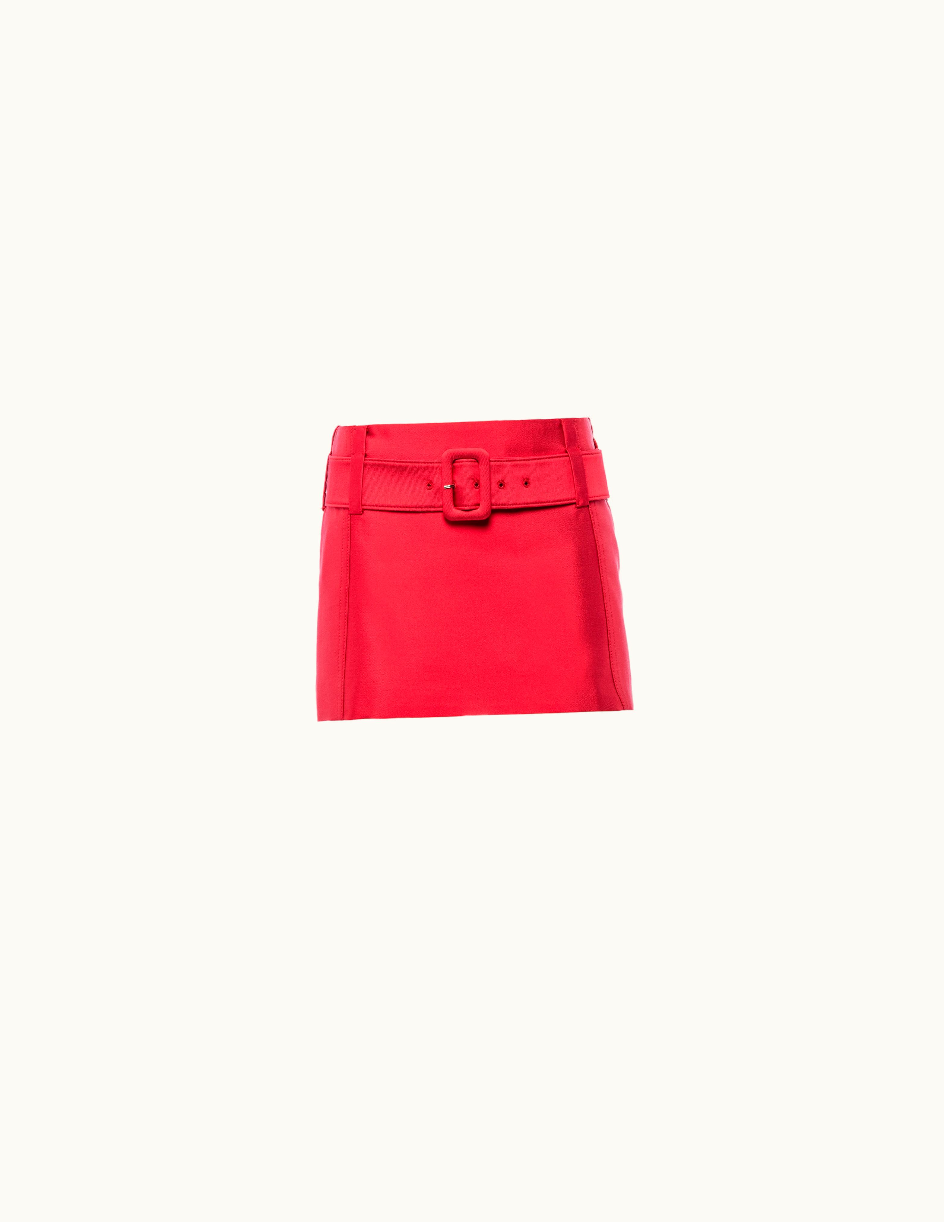 Prada Prada Silk And Wool Miniskirt UZ0155590
