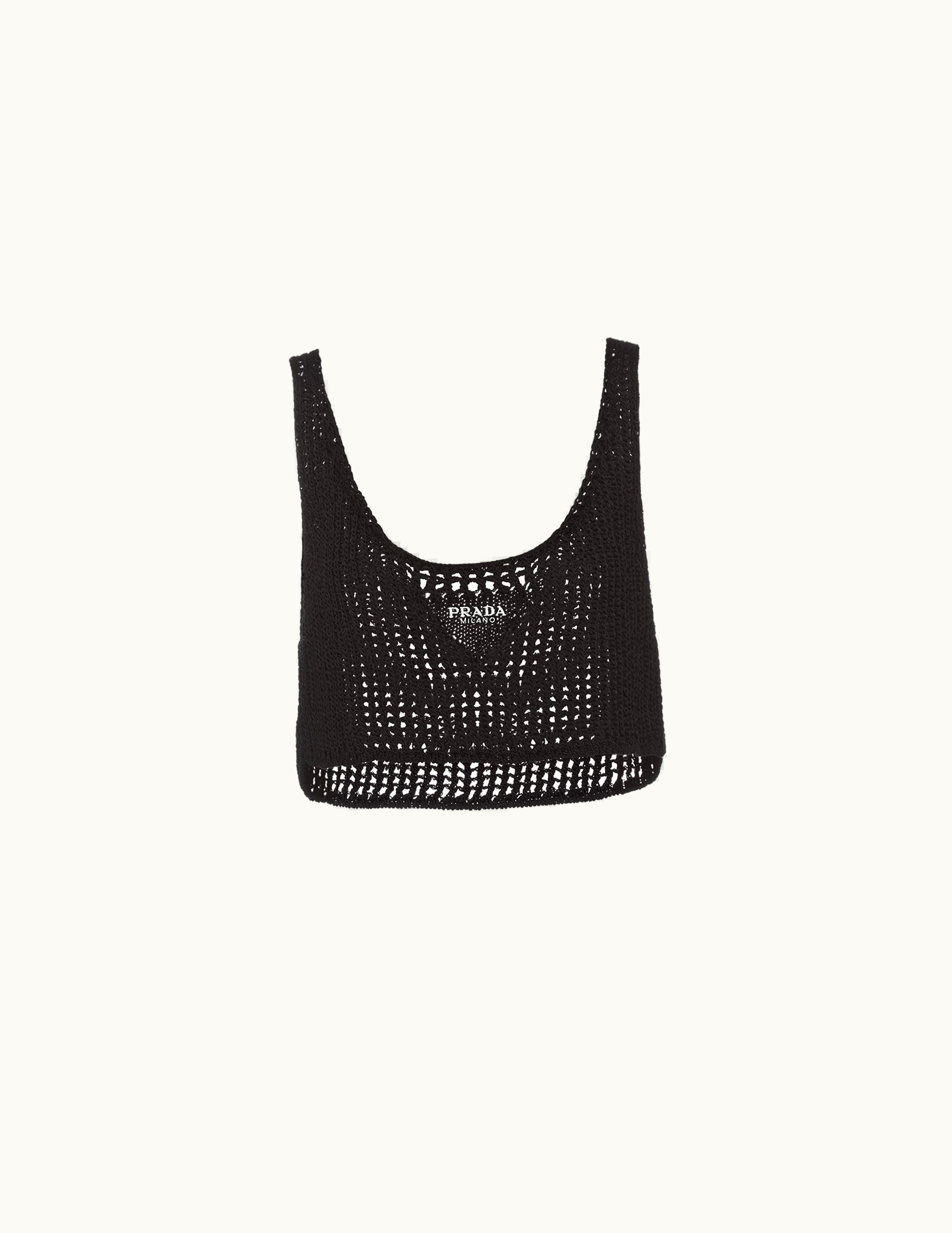 Prada Prada Openwork Cotton Crop Top UZ0155591