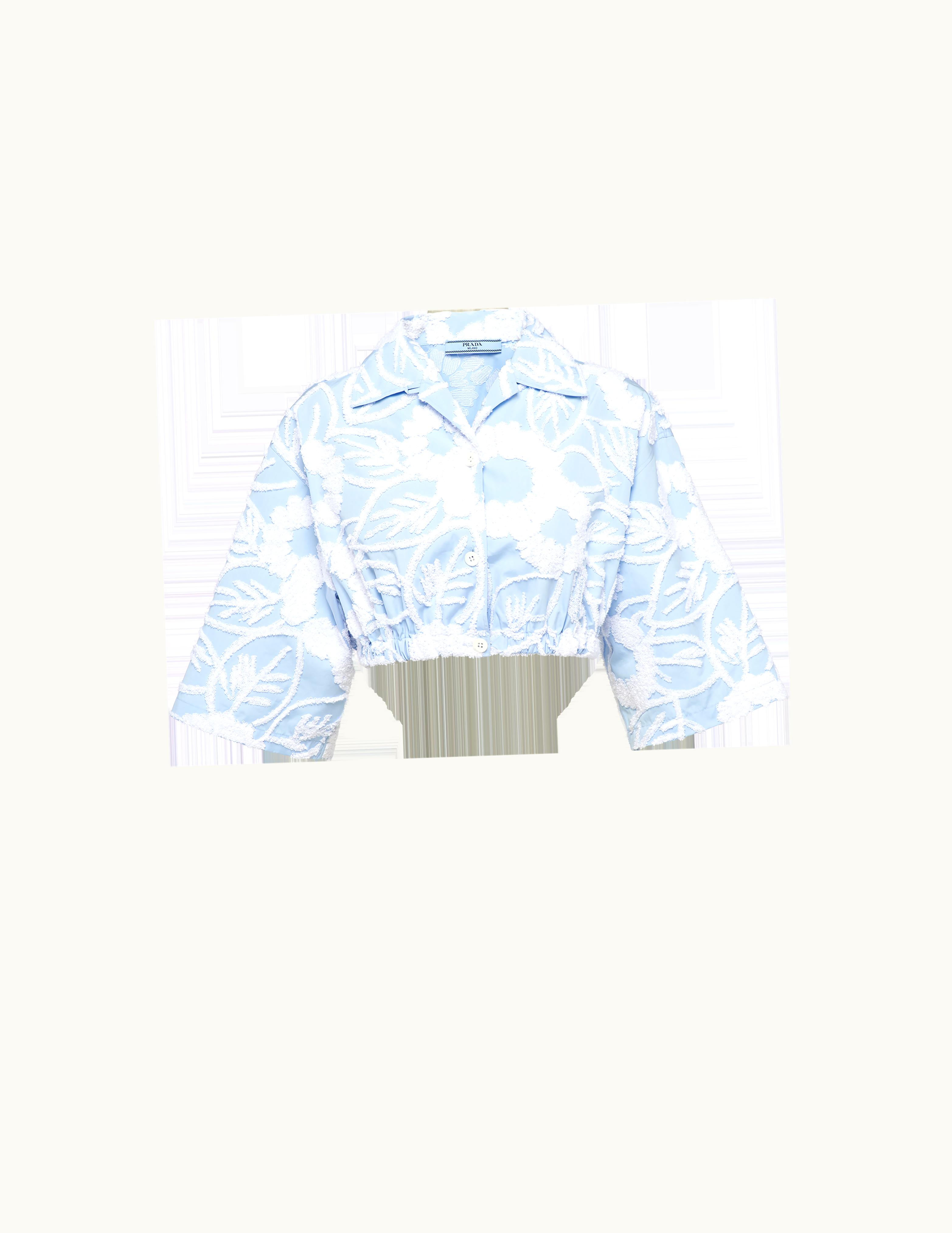 Prada Prada Embroidered Poplin Shirt UZ0155599