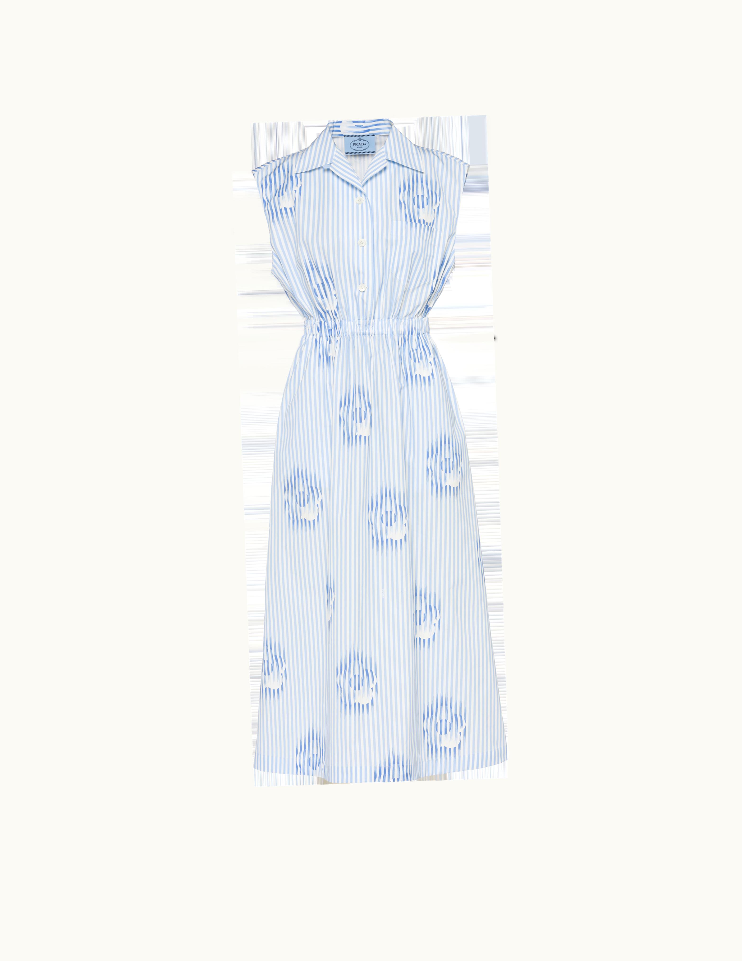 Prada Prada Printed Poplin Dress UZ0155602