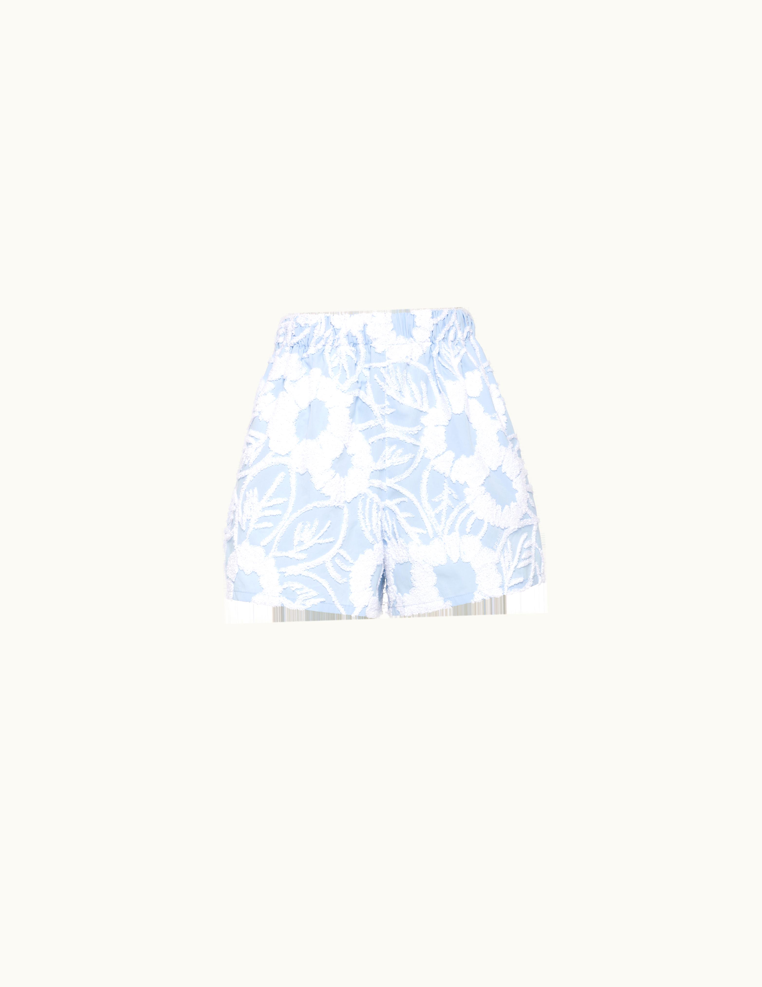 Prada Prada Embroidered Poplin Shorts UZ0155605