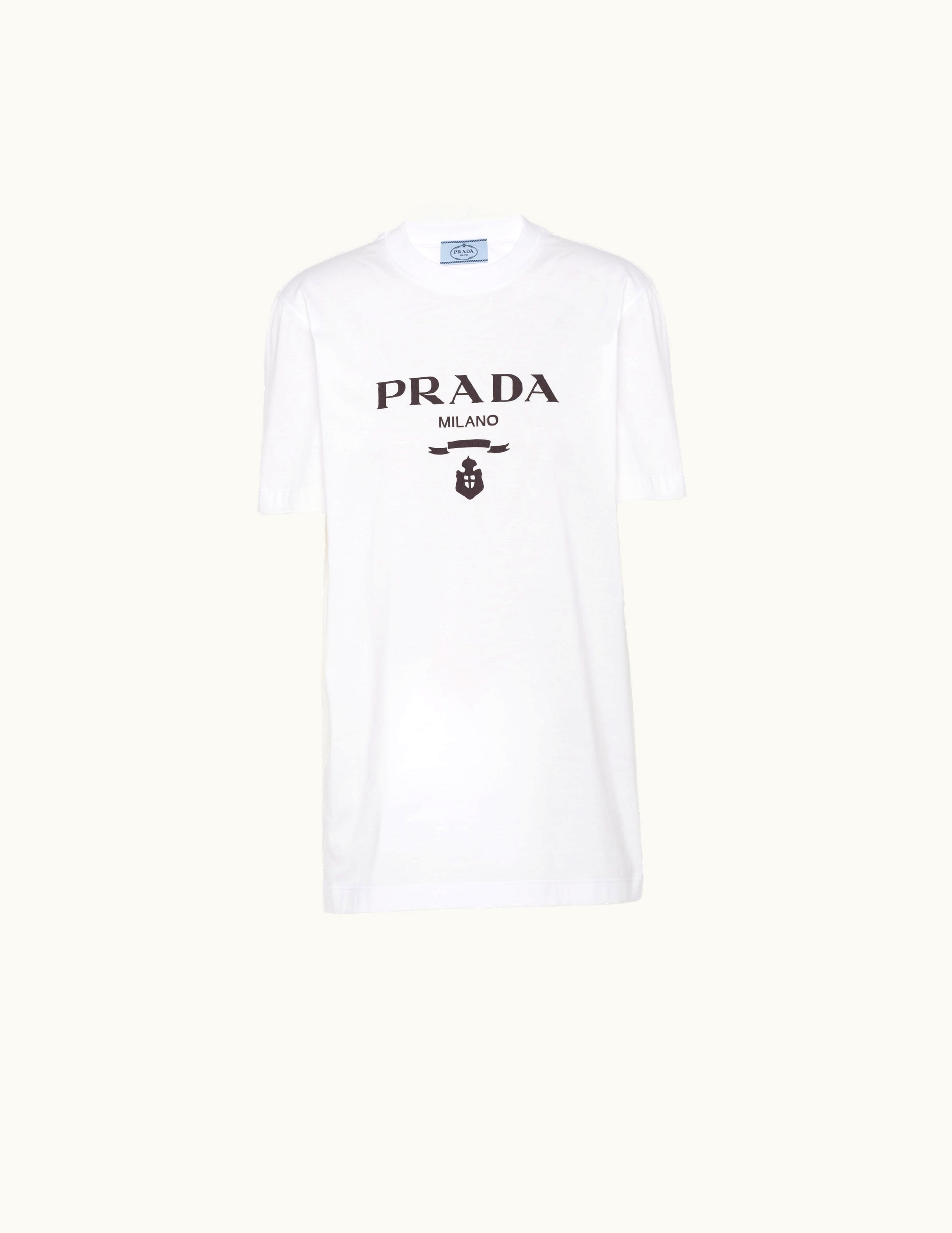 Prada Prada Embroidered Jersey T-Shirt UZ0155615