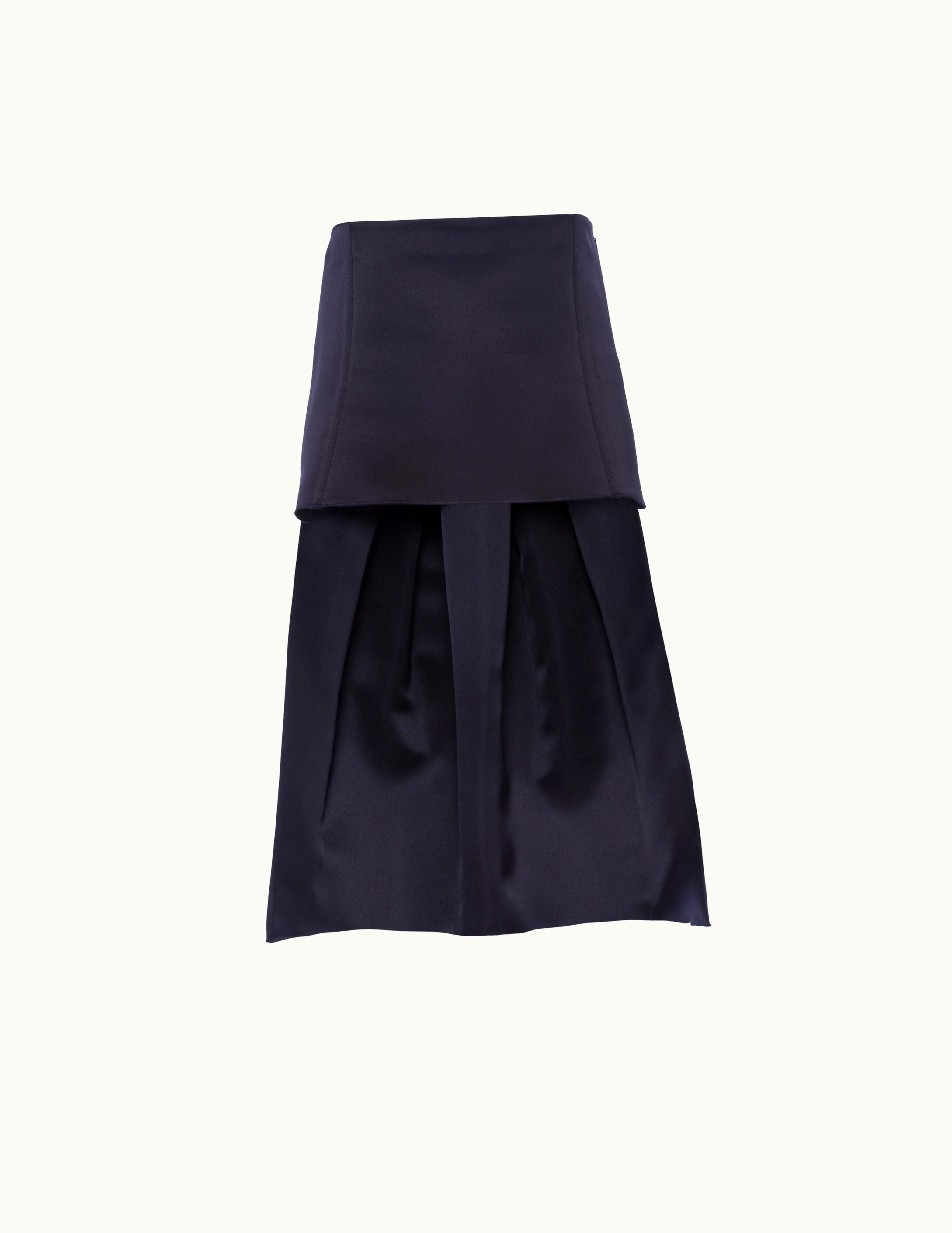 Prada Prada Double Satin Miniskirt UZ0155638