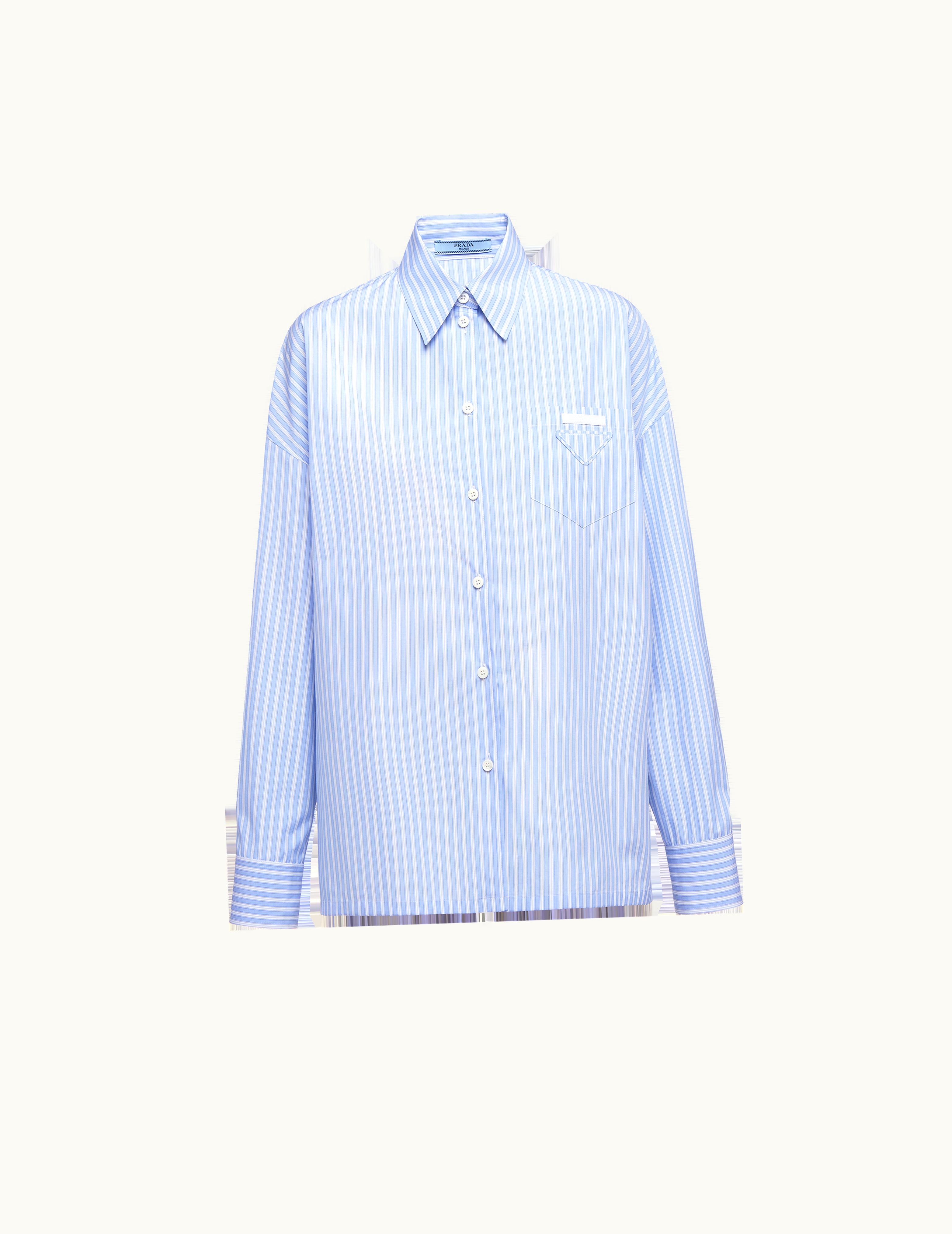 Prada Prada Striped Poplin Shirt
