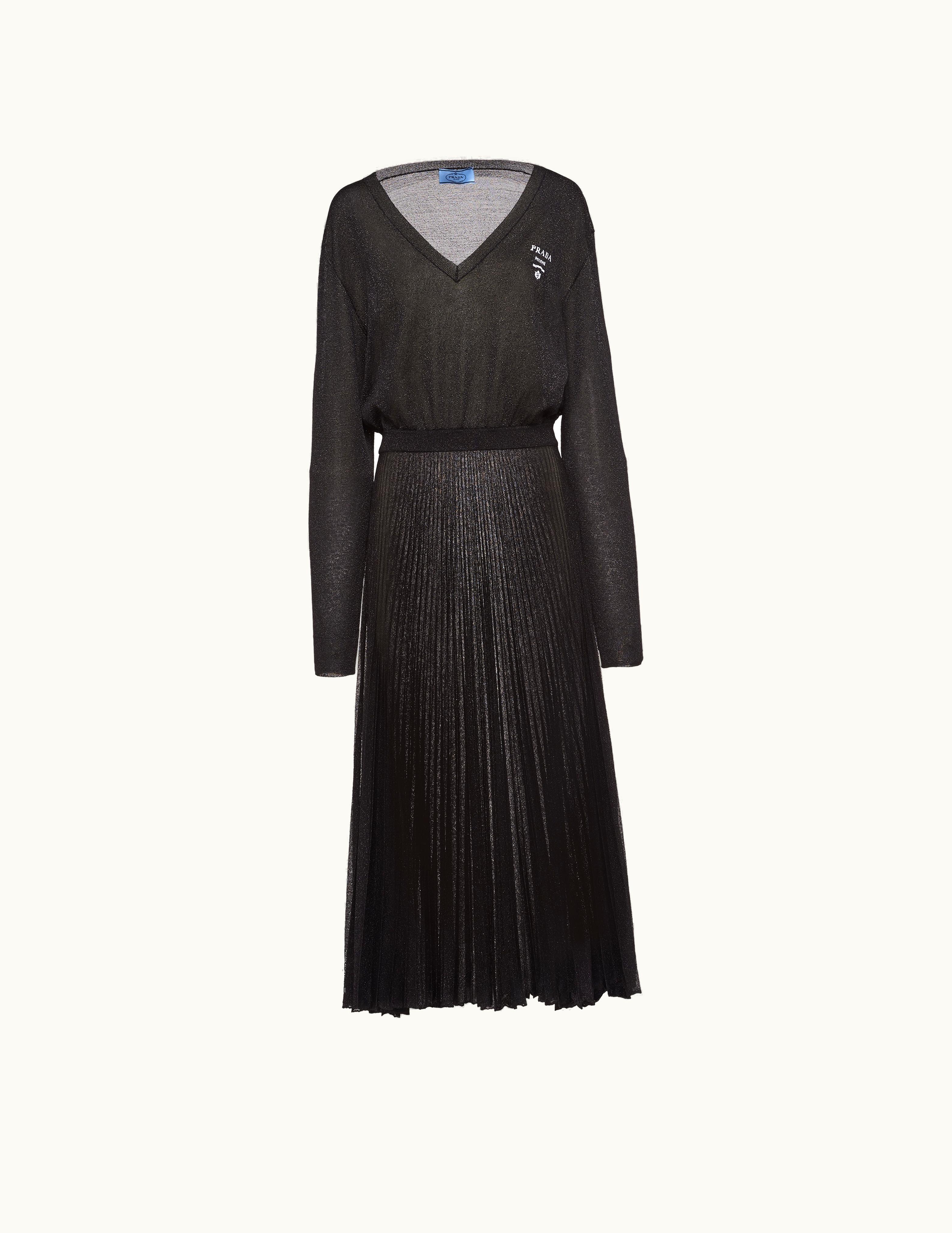 Prada Prada Lurex Midi Dress