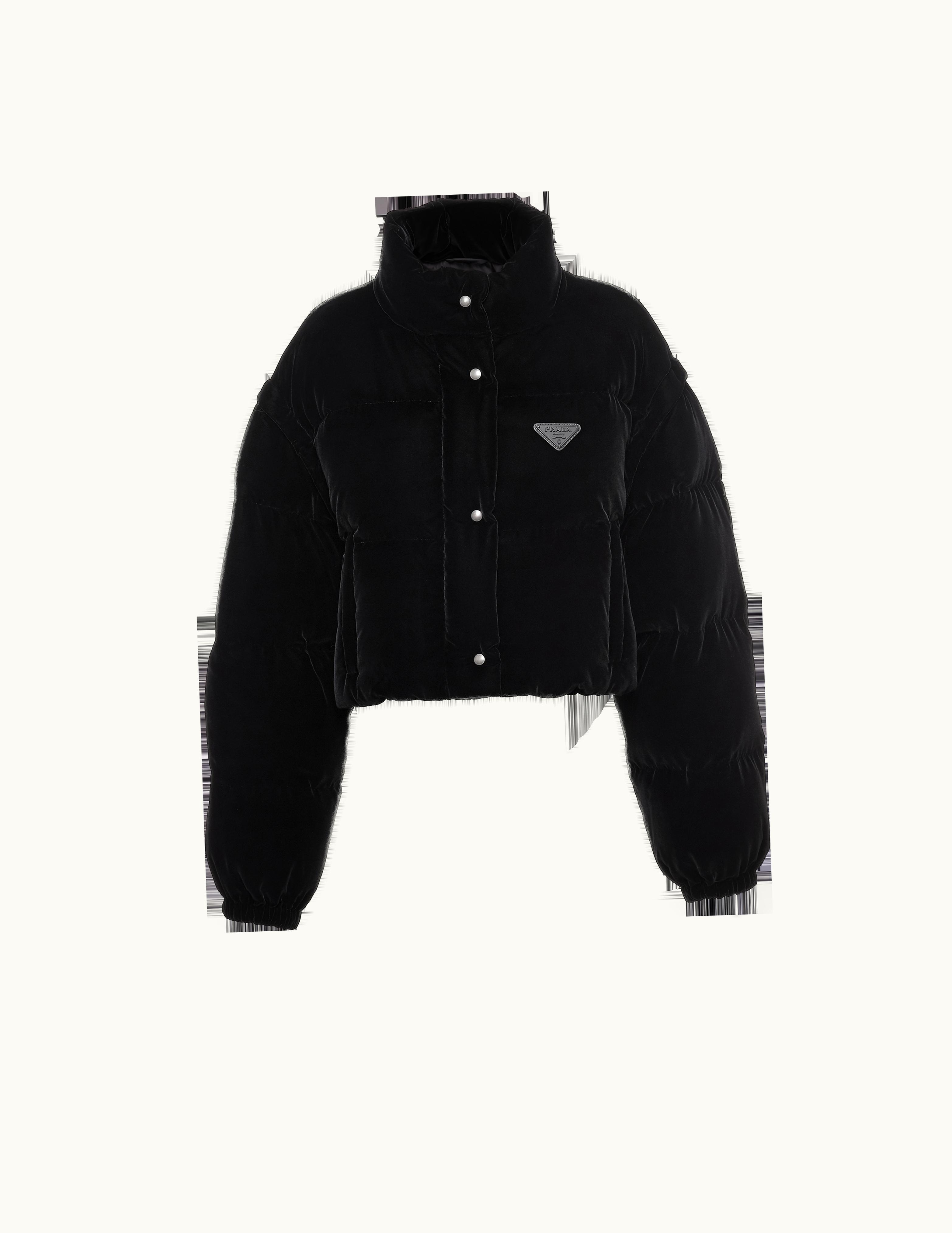 Prada Prada Velvet Puffer Jacket