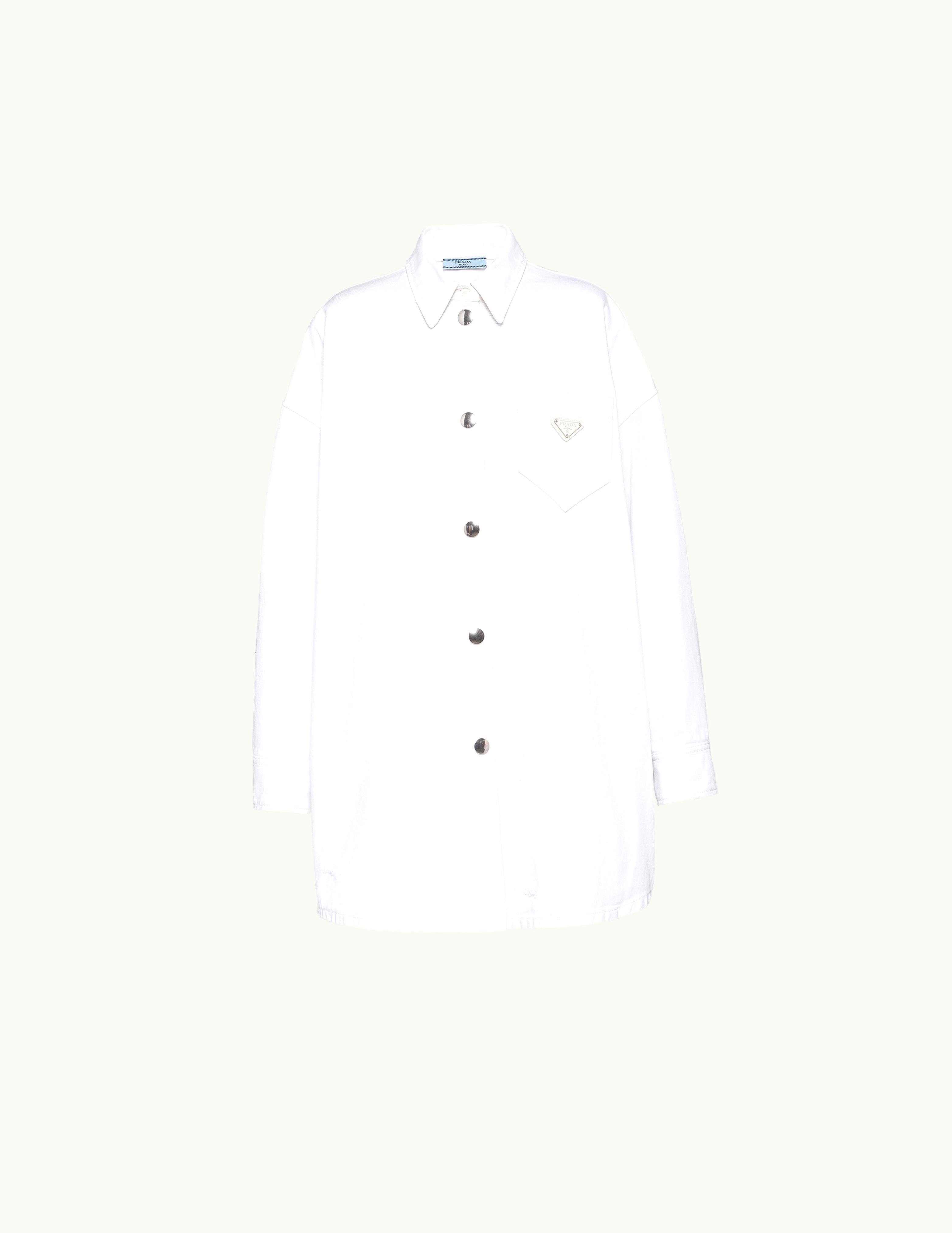 Prada Prada Oversized Organic Denim Shirt UZ0155707
