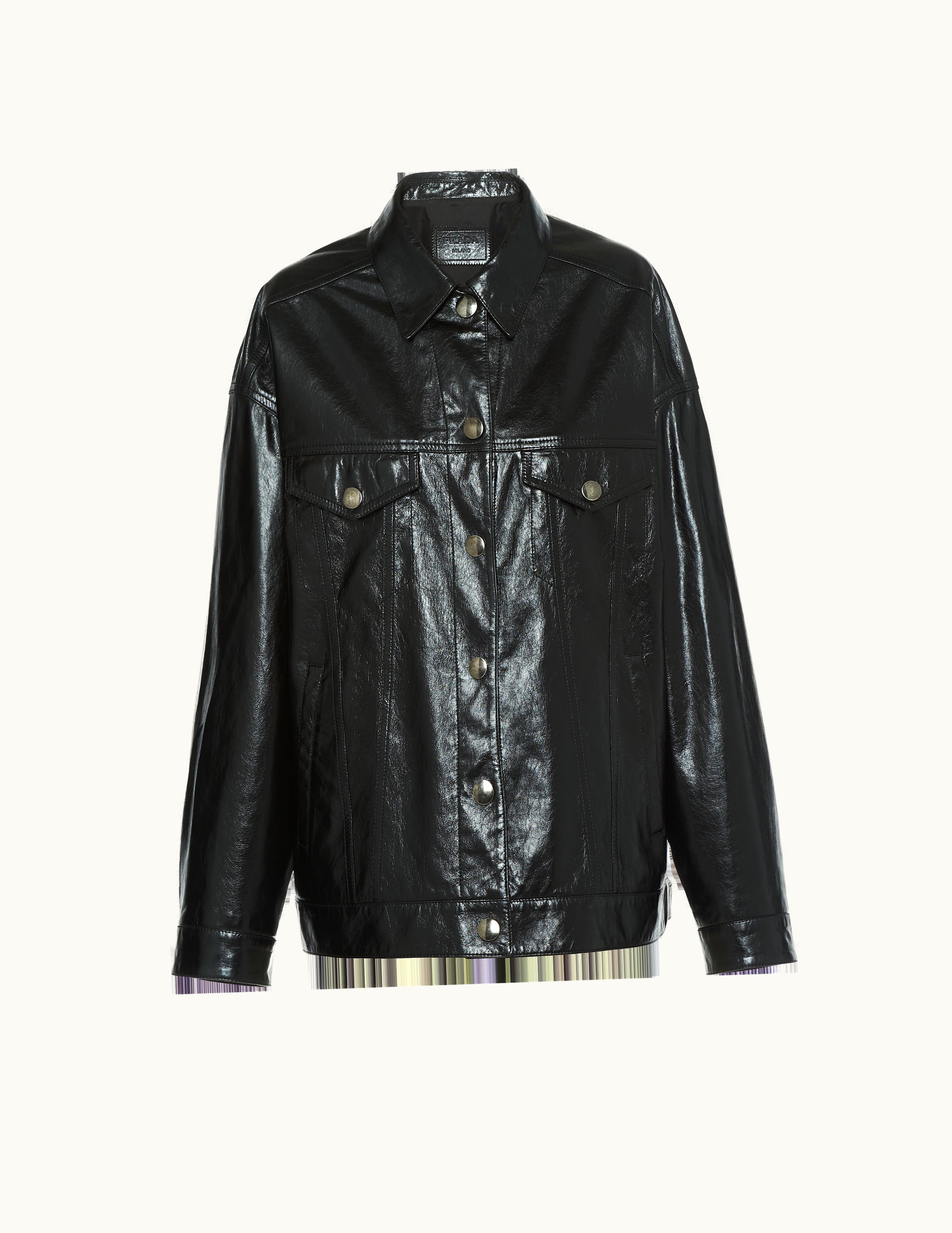 Prada Prada Oversized Nappa Leather Jacket