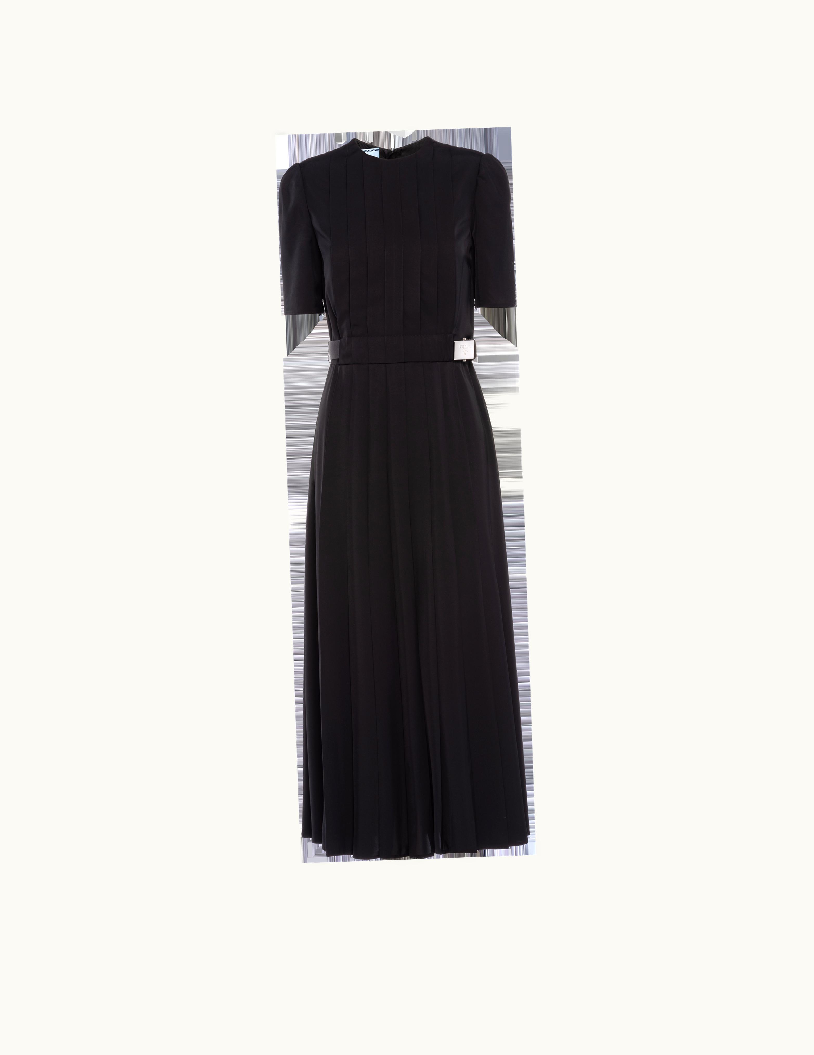 Prada Prada Fluid Pongee Dress