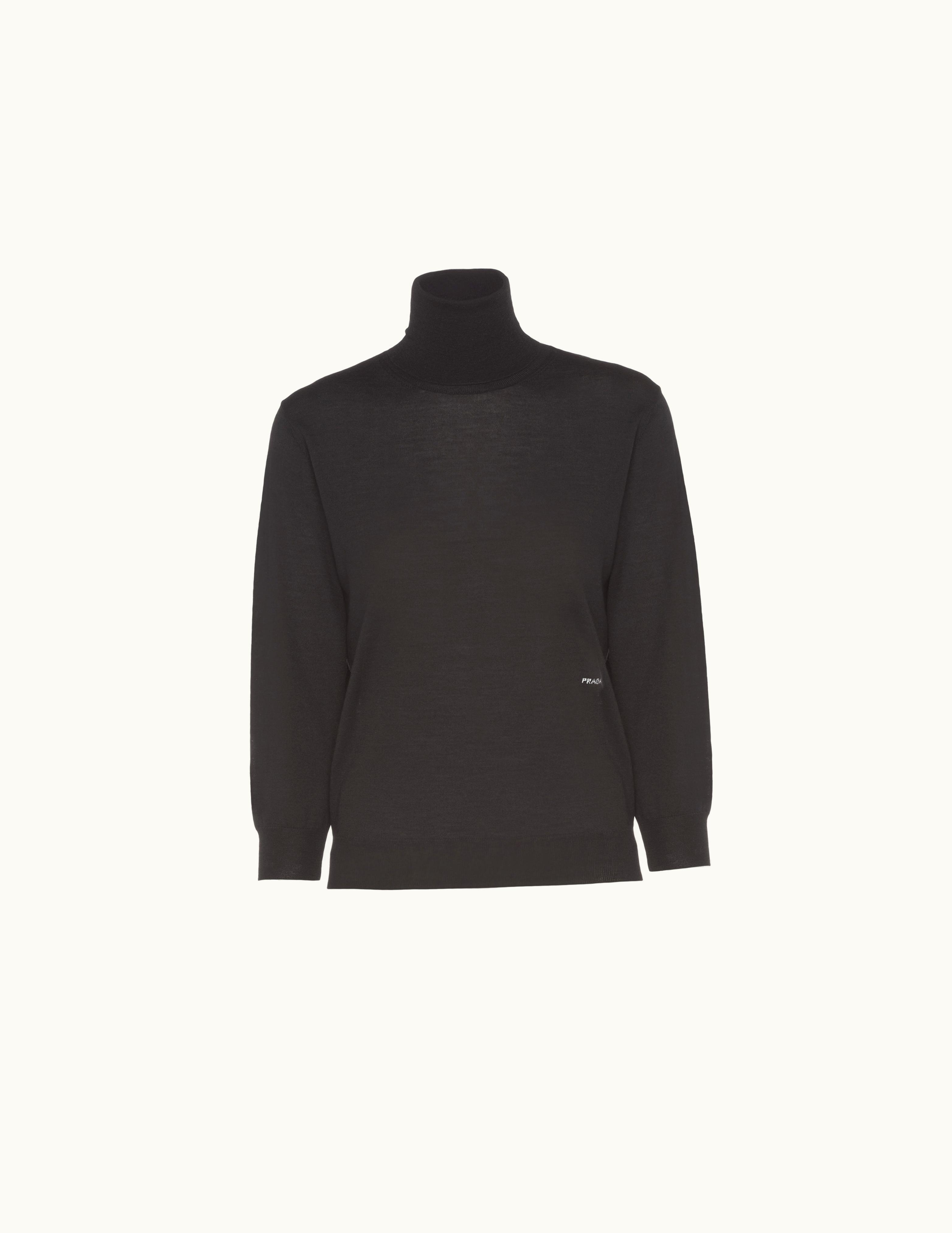 Prada Prada Combed Wool Turtleneck Sweater