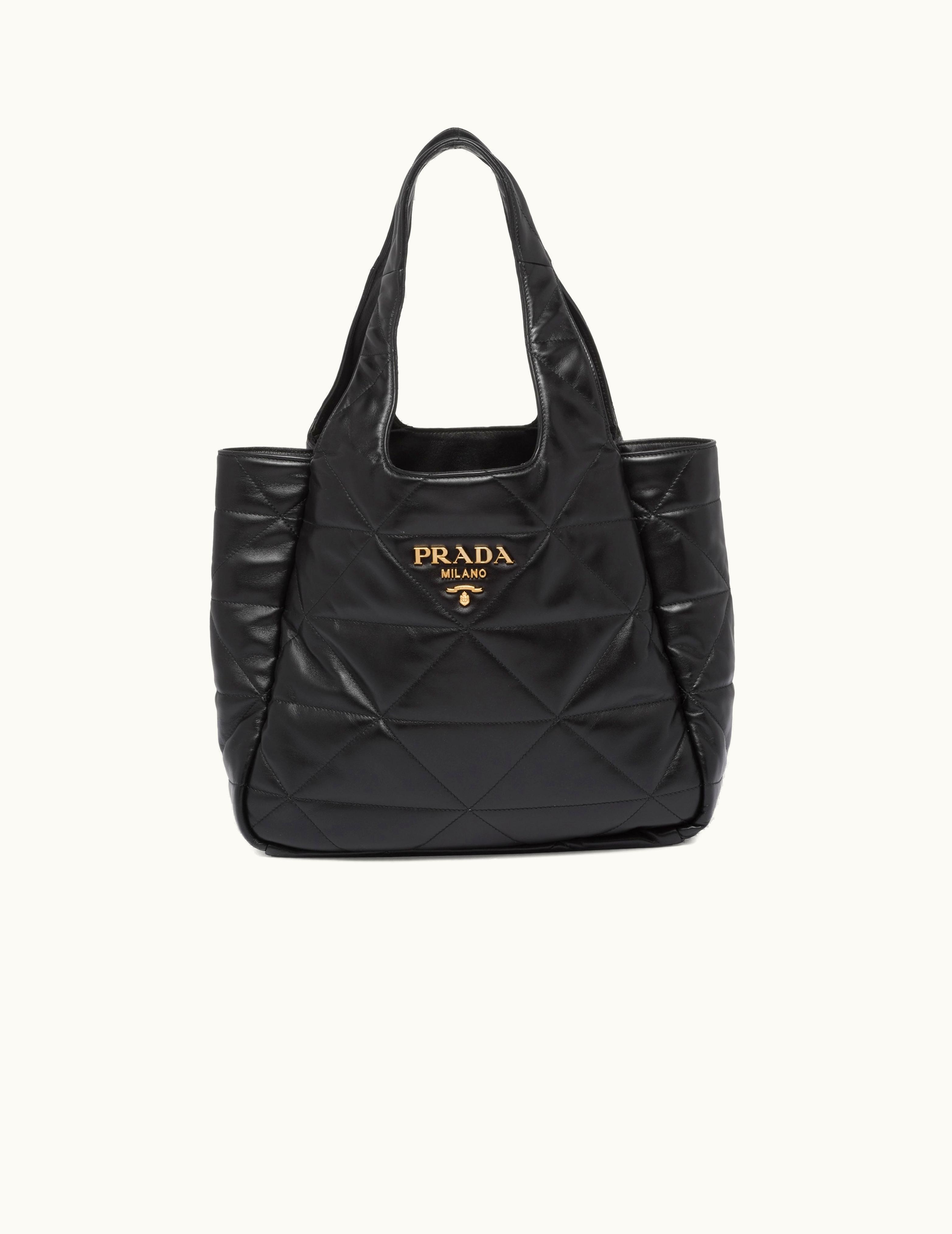 Prada Prada Medium Nappa-Leather Tote Bag With Topstitching