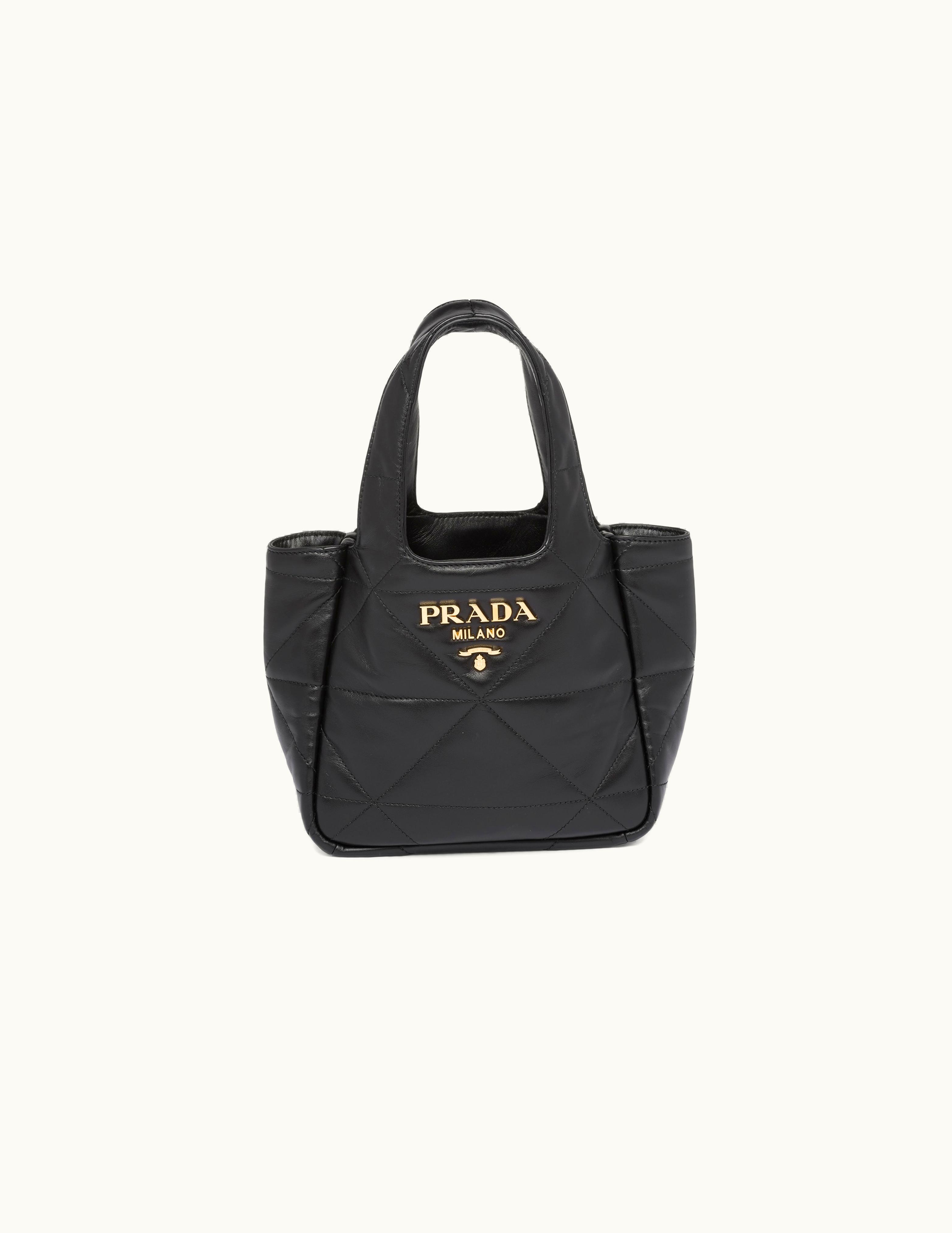 Prada Prada Small Nappa-Leather Tote Bag With Topstitching