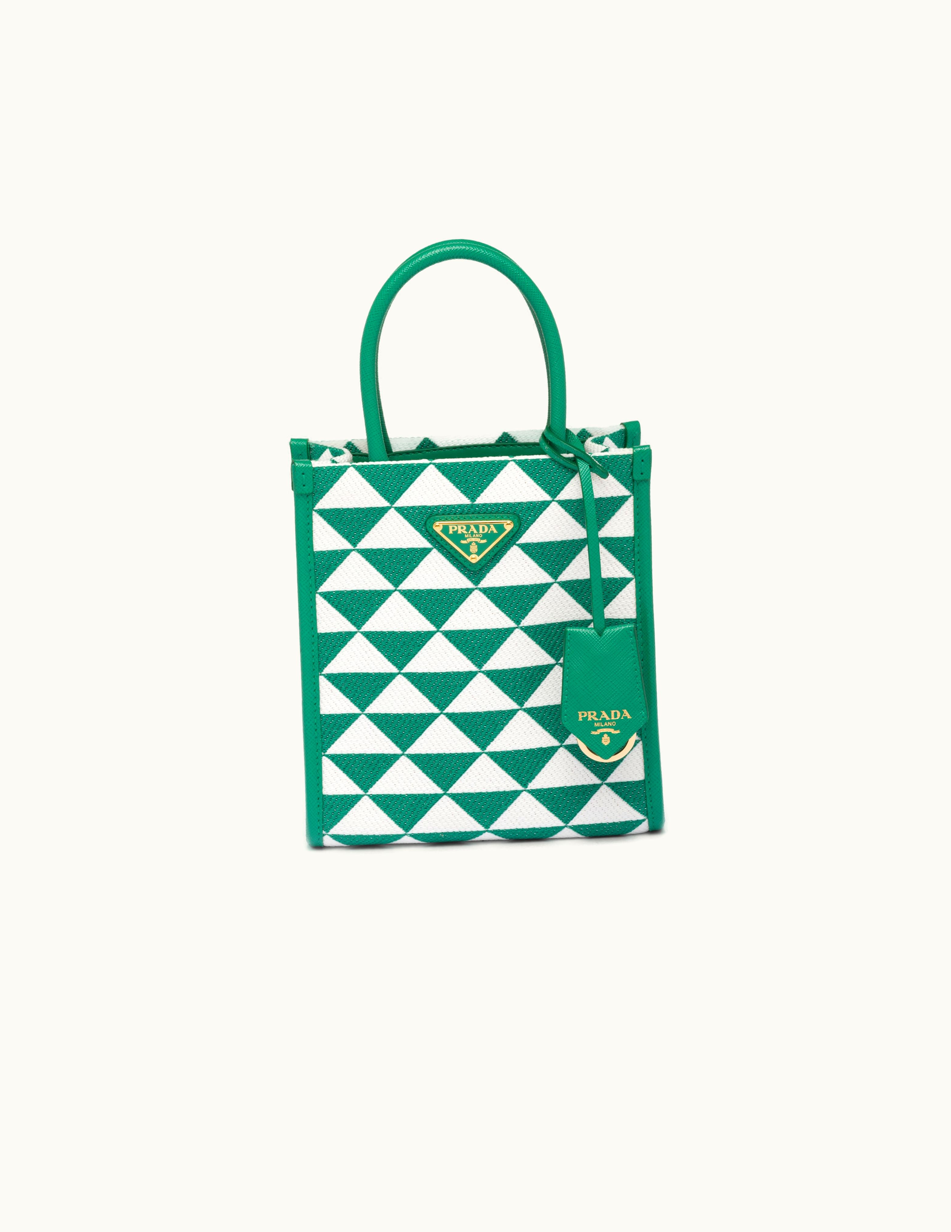 Prada Prada Symbole Embroidered Fabric Mini Bag UZ0155778