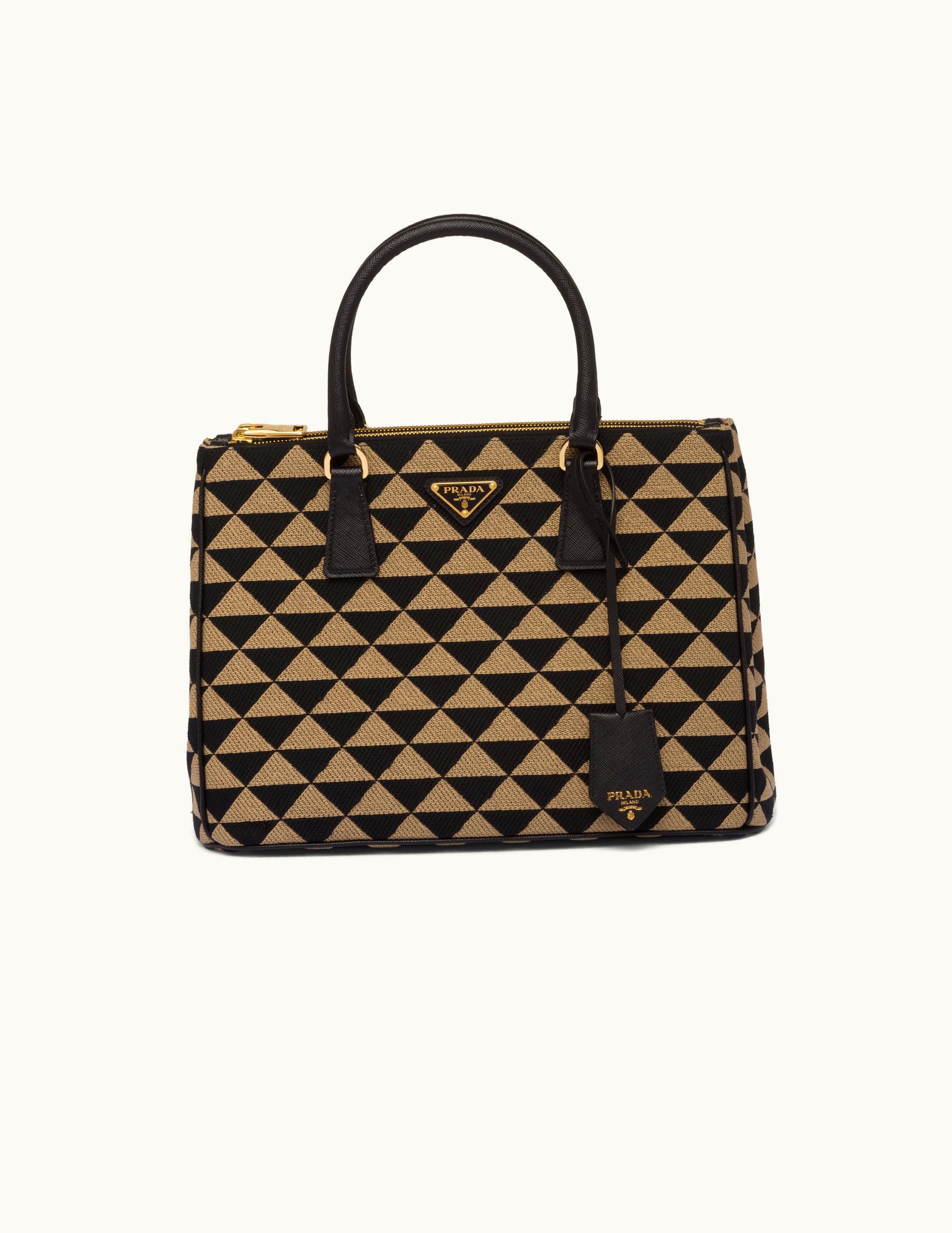 Prada Prada Medium Prada Symbole Embroidered Fabric Bag