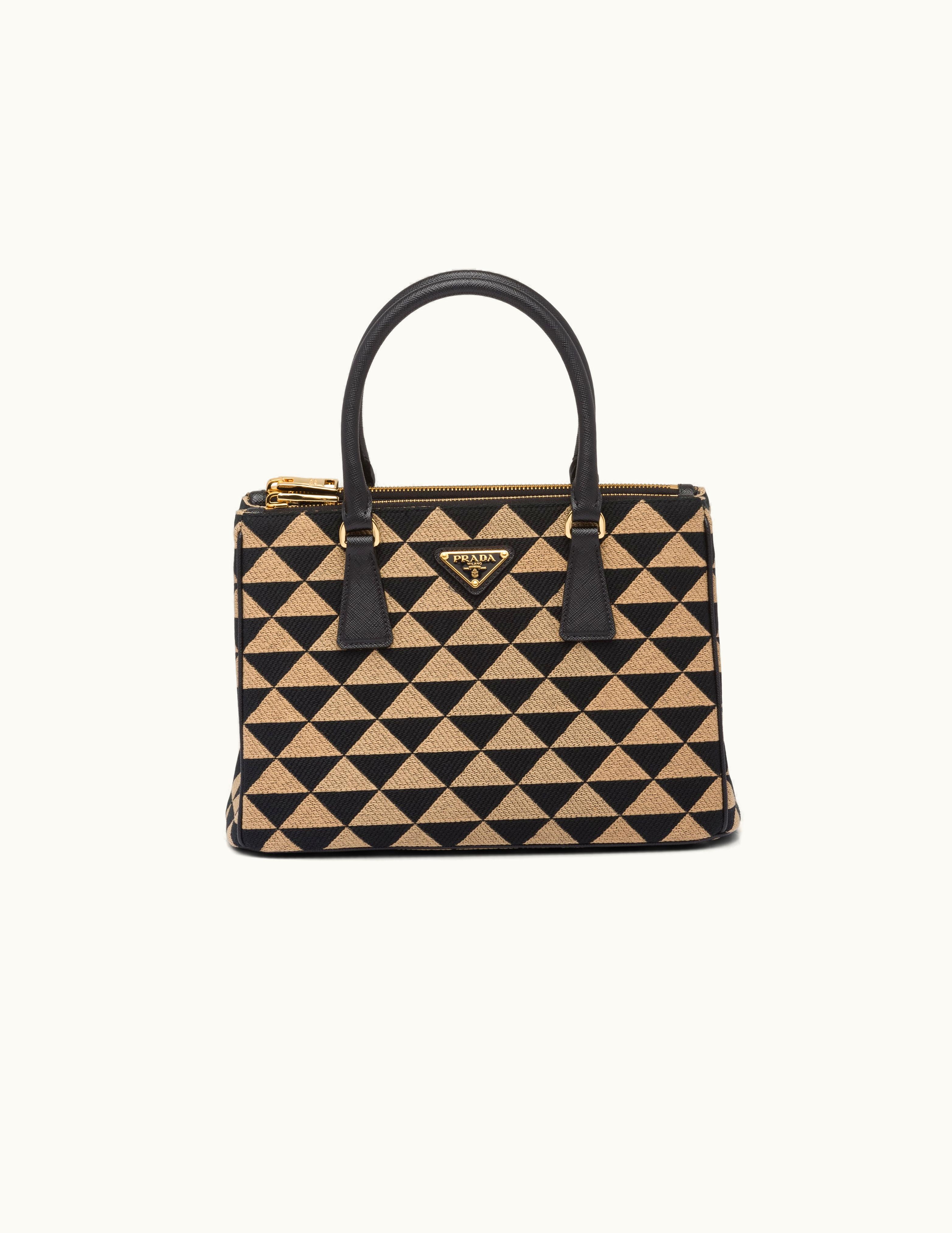 Prada Prada Small Prada Symbole Embroidered Fabric Bag