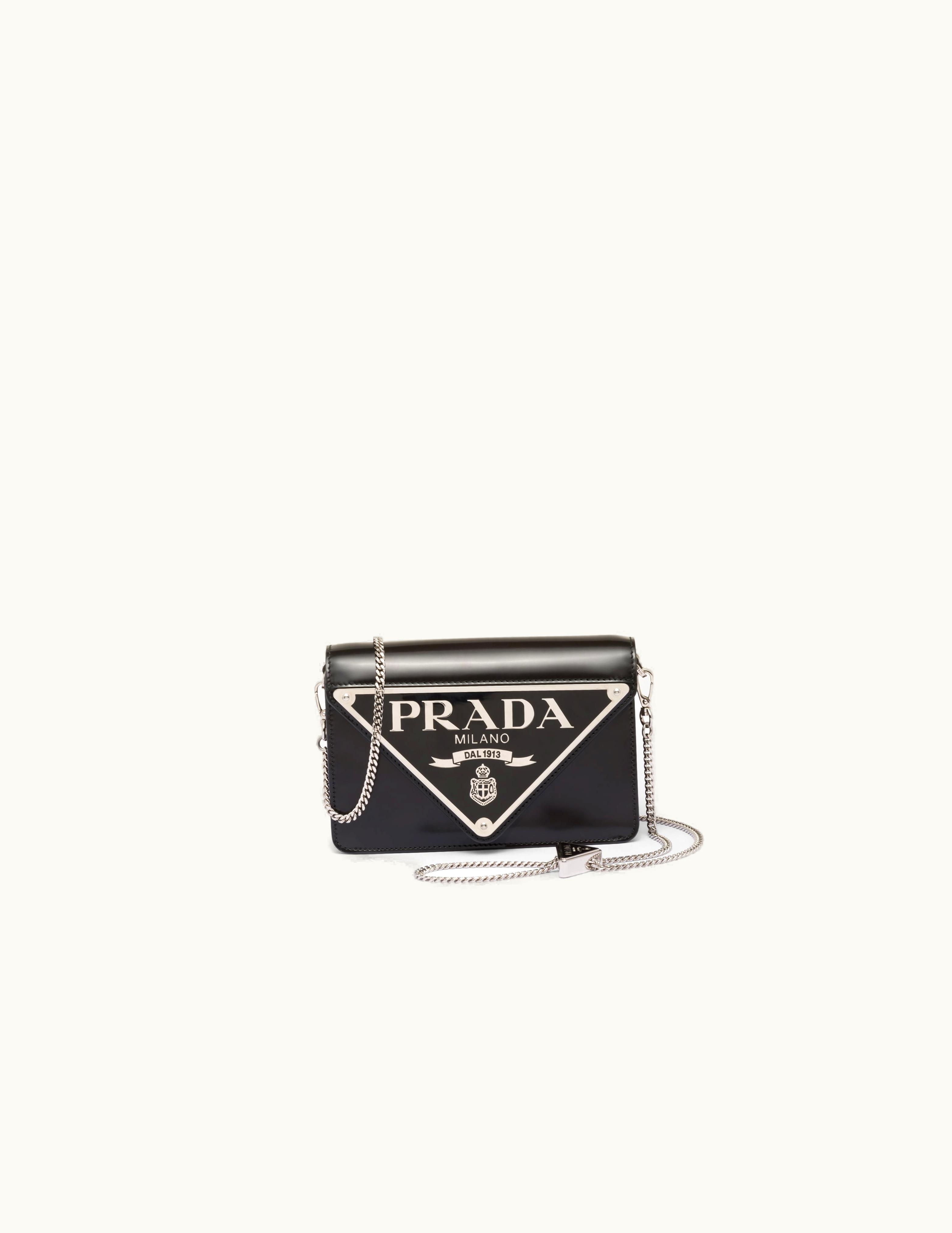 Prada Prada Brushed Leather Shoulder Bag UZ0155887