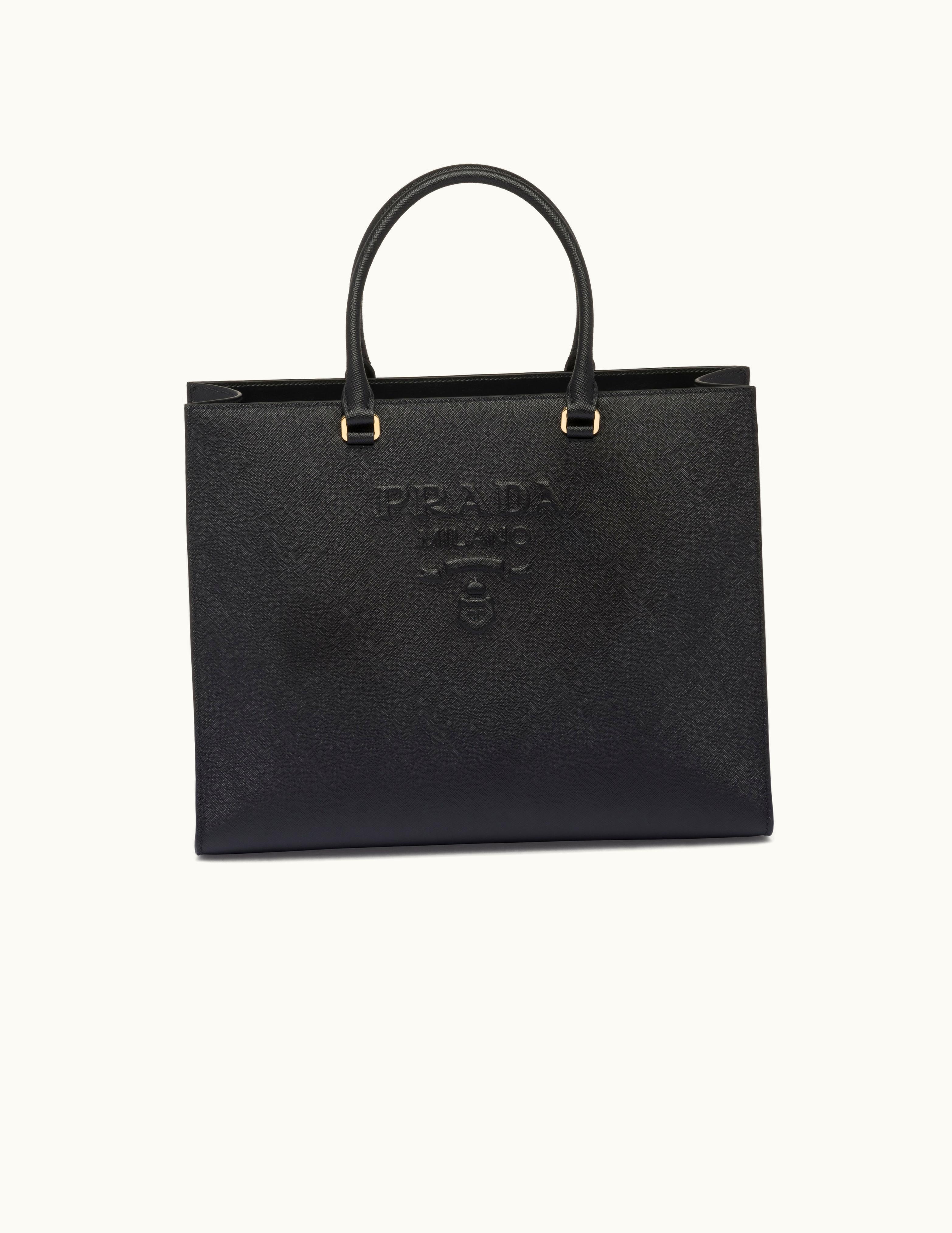 Prada Prada Large Saffiano Leather Handbag