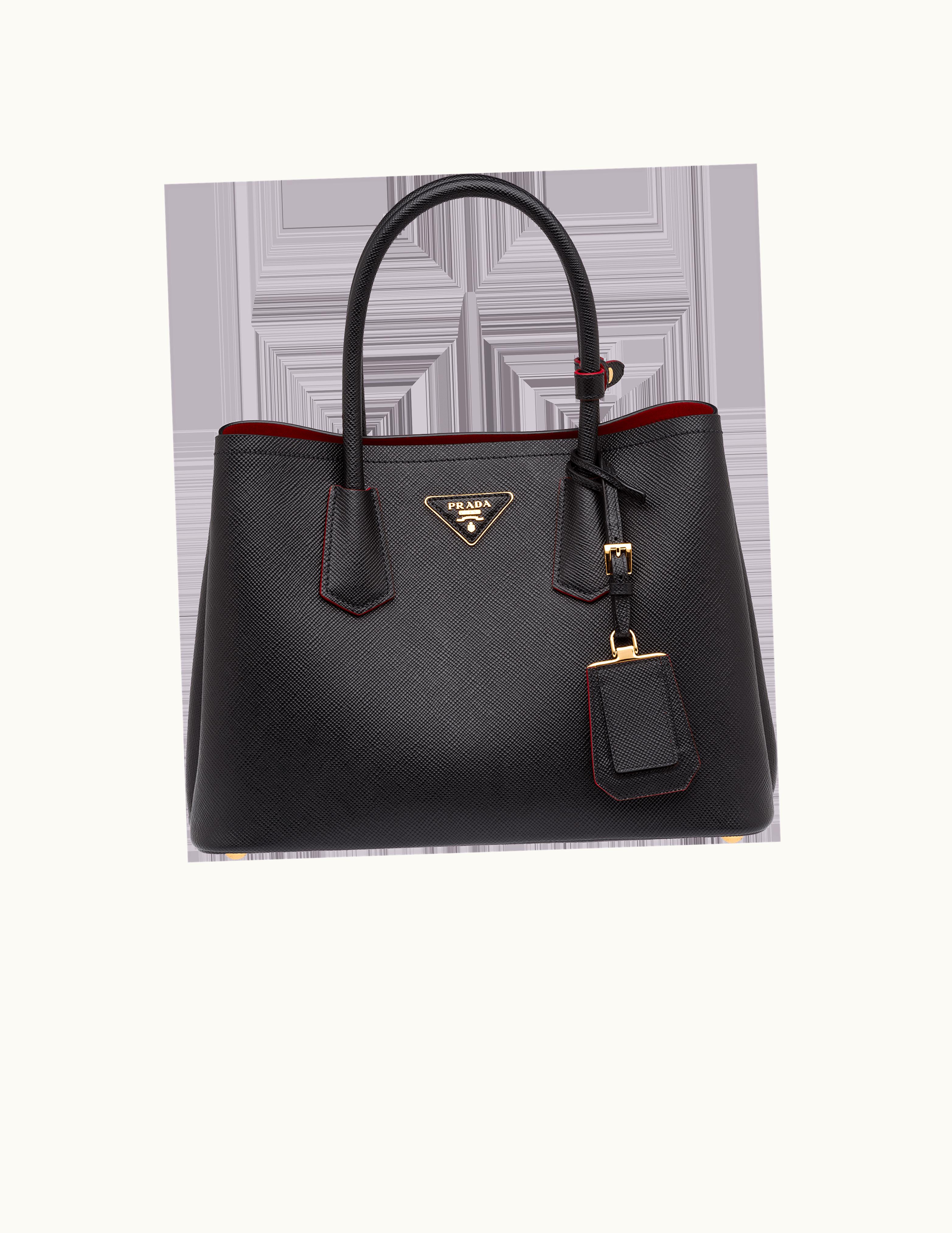 Prada Prada Small Saffiano Leather Double Prada Bag UZ0155901