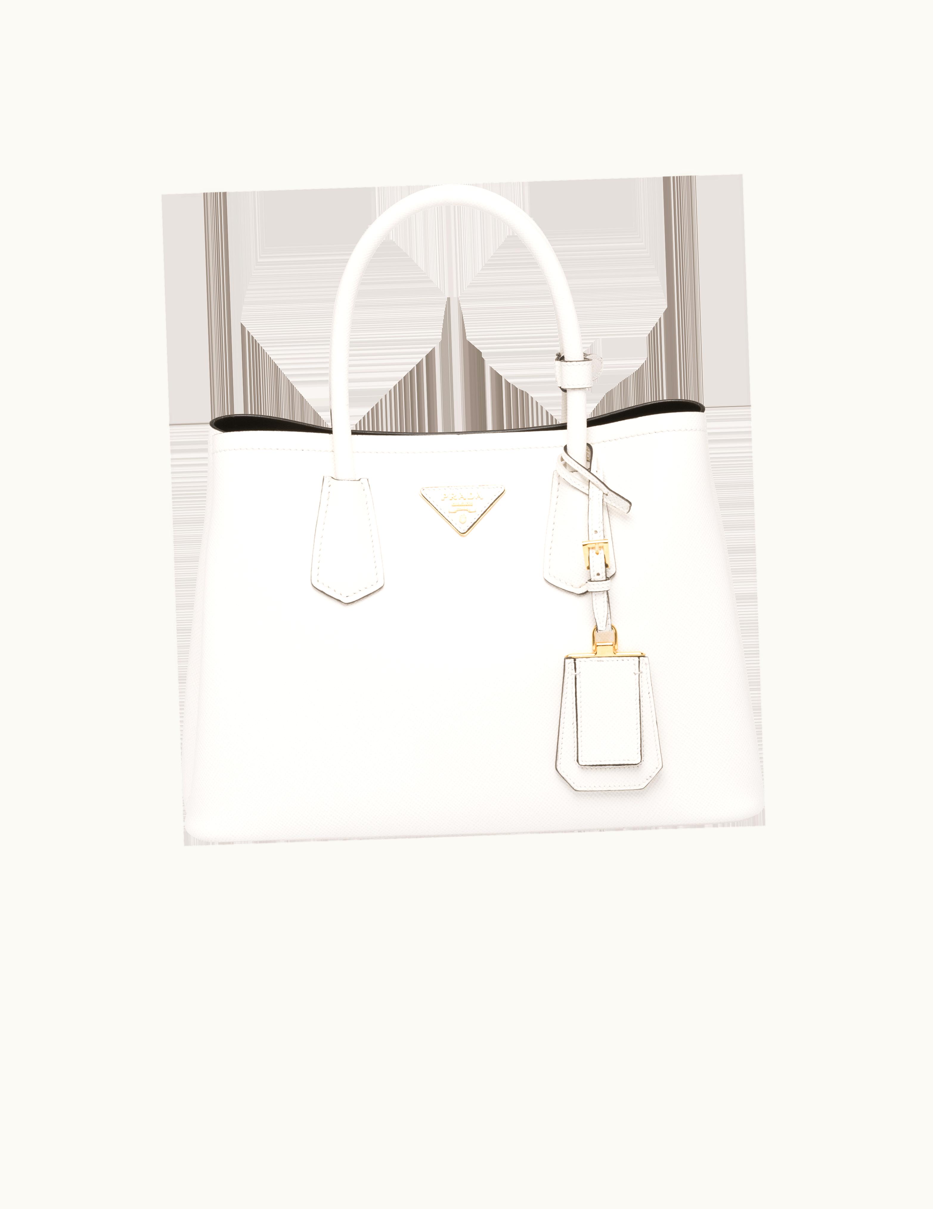 Prada Prada Small Saffiano Leather Double Prada Bag UZ0155902