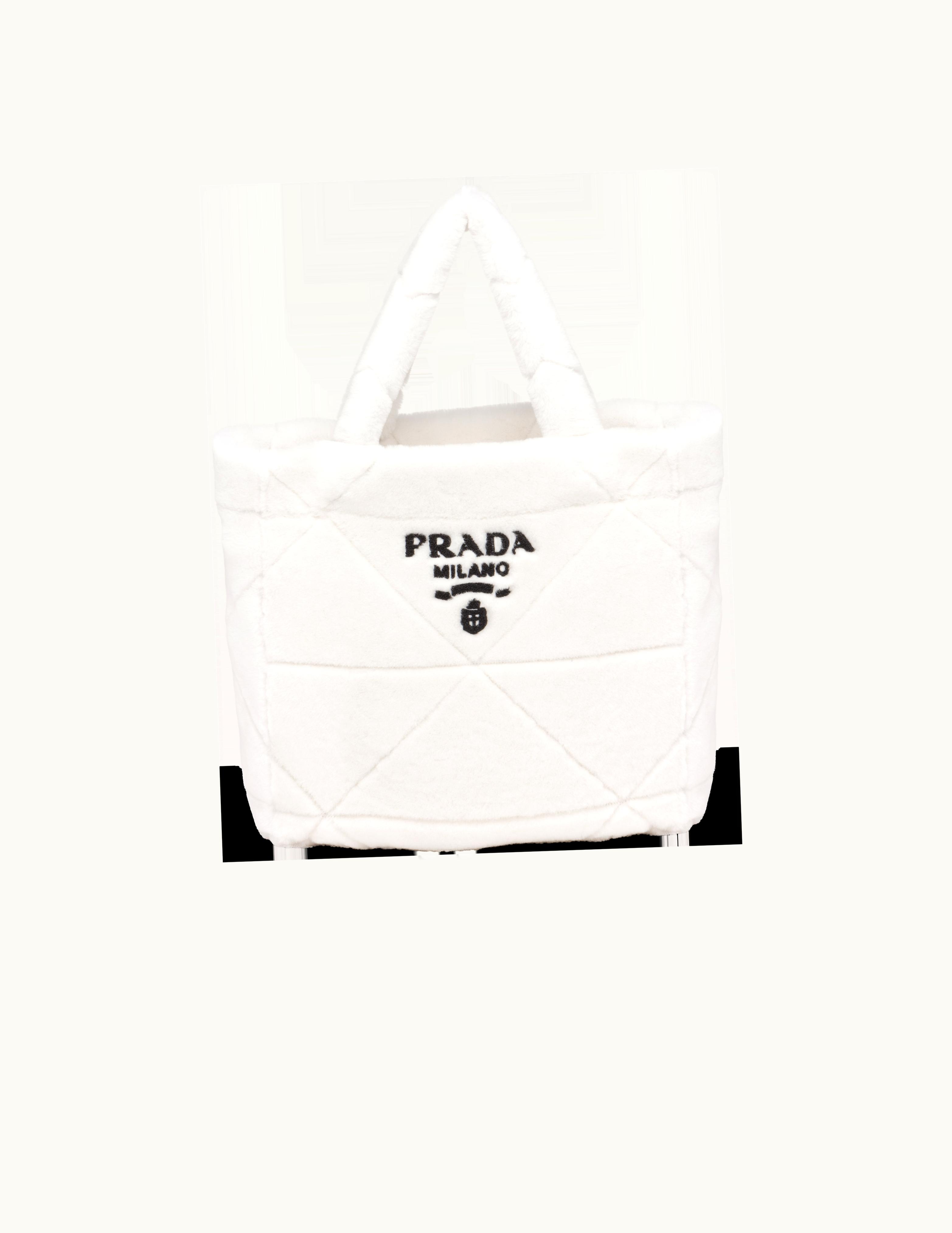 Prada Prada Quilted Shearling Tote Bag