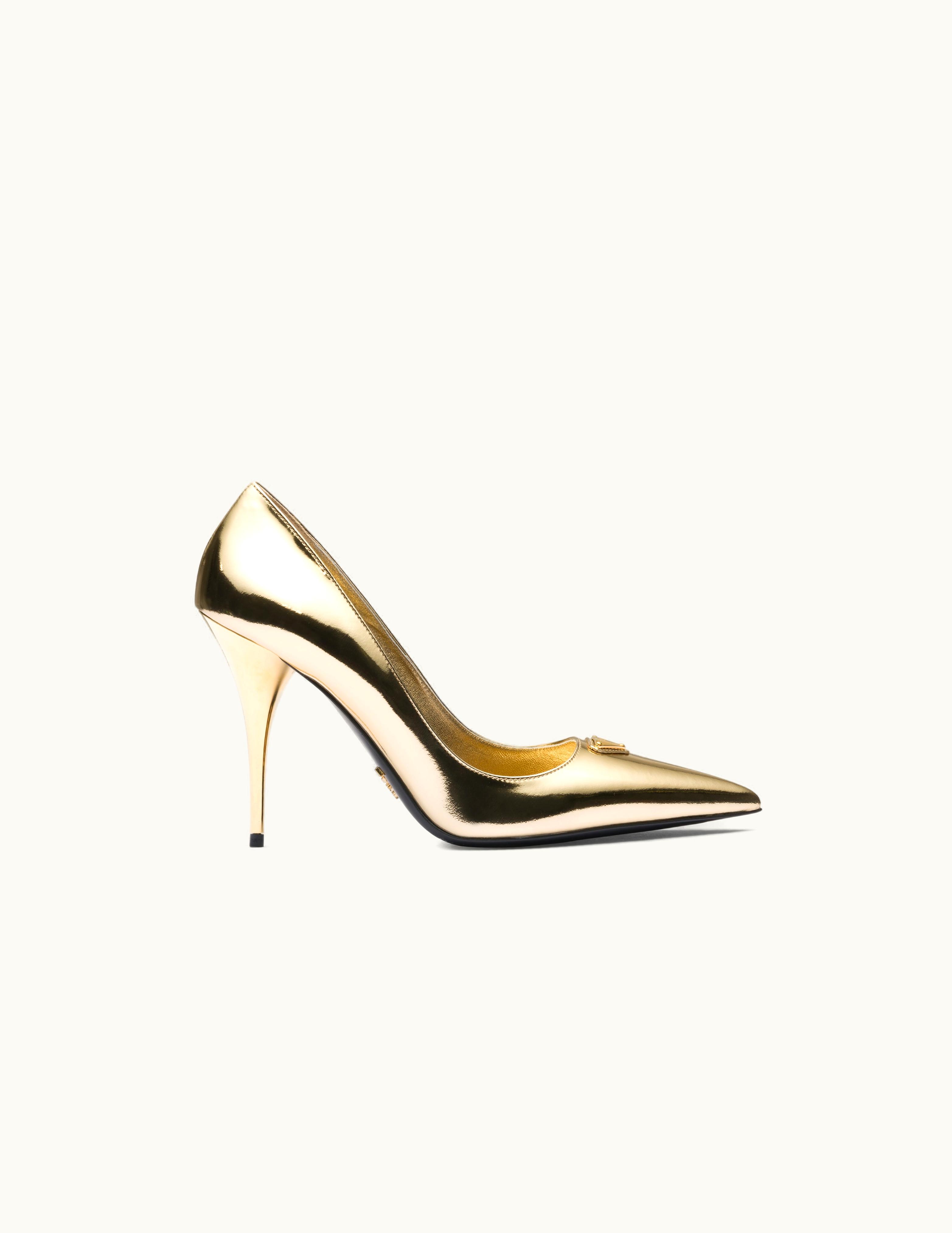 Prada Prada Metallic Leather Pumps UZ0155948