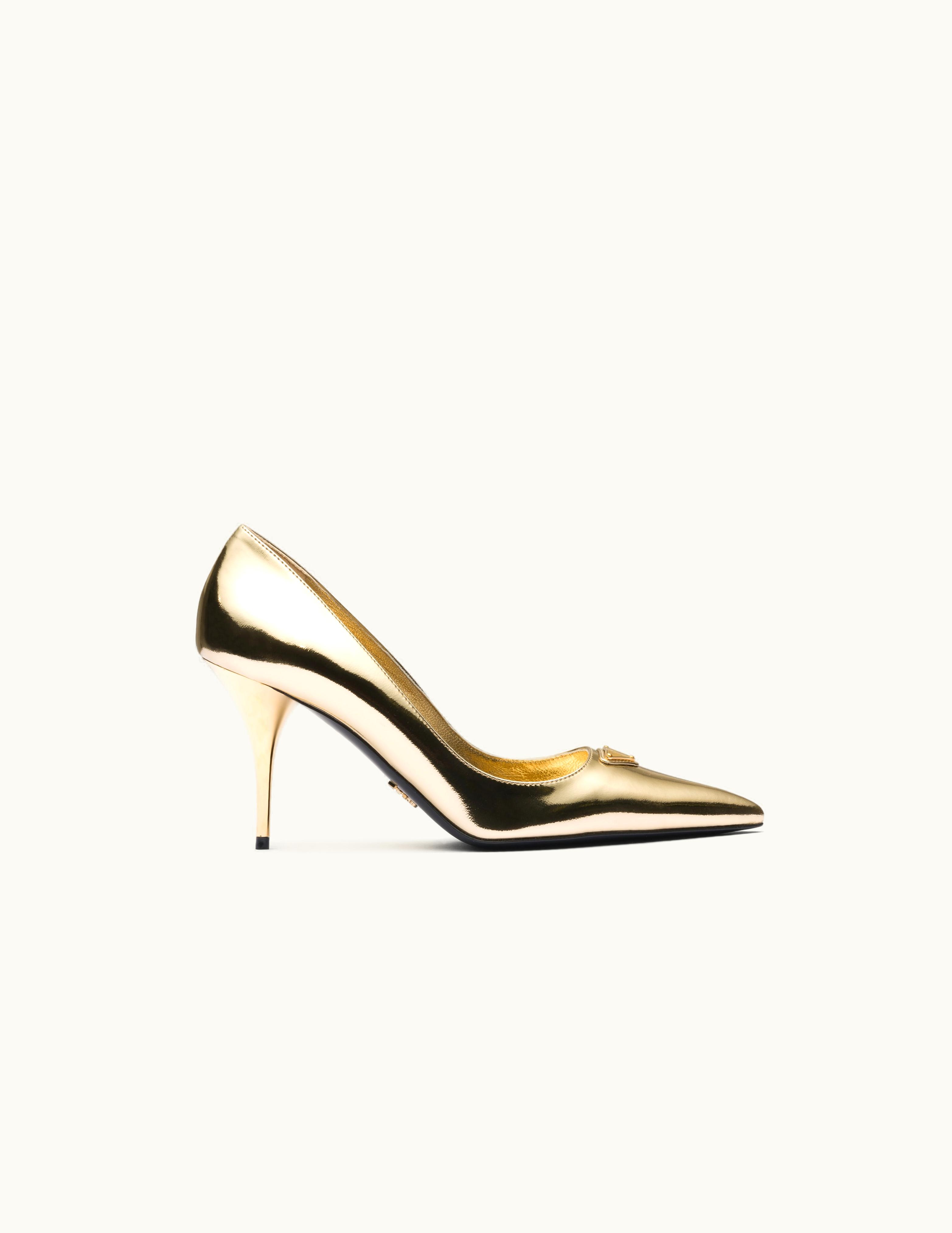 Prada Prada Metallic Leather Pumps UZ0155950