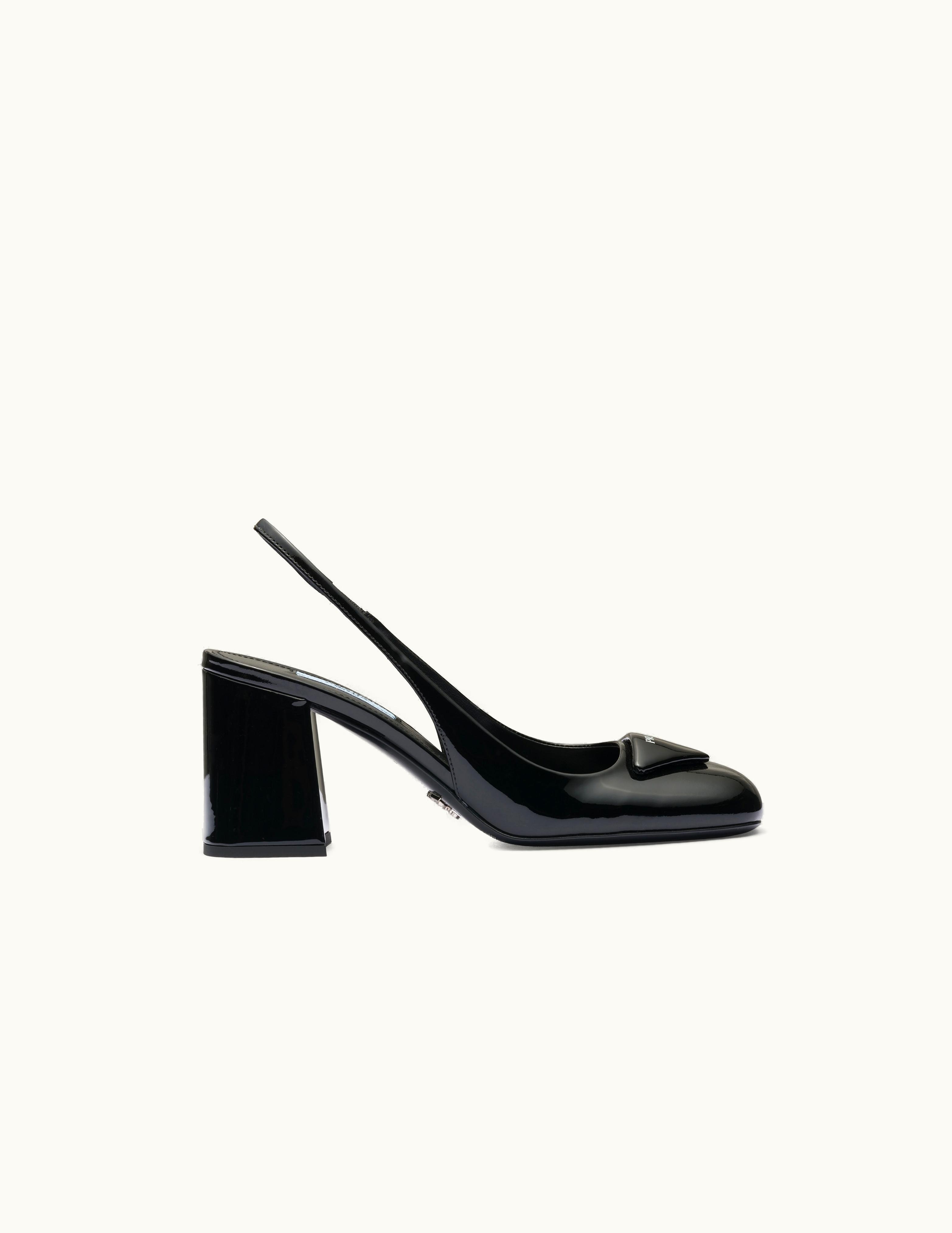 Prada Prada Patent Leather Slingback Pumps