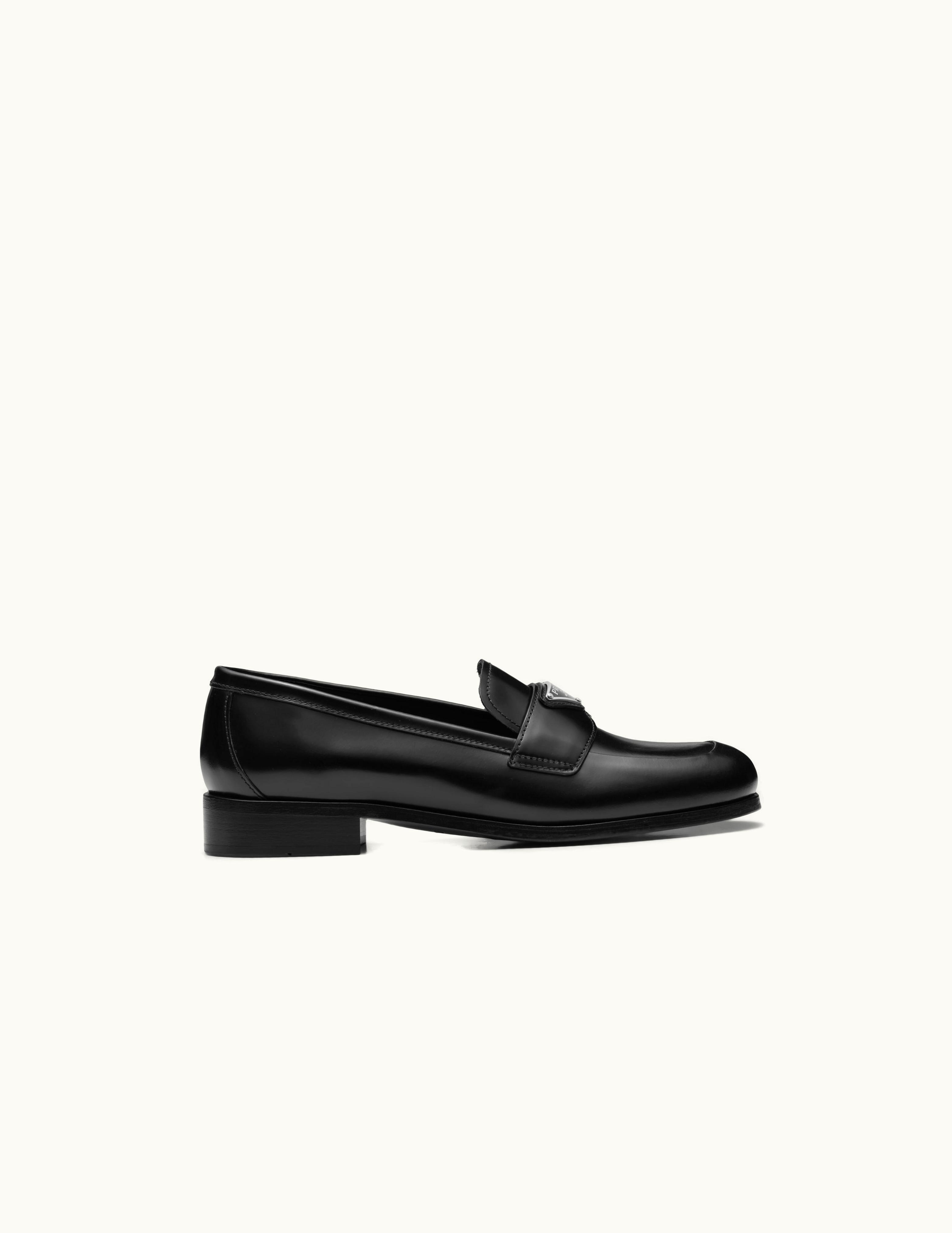 Prada Prada Brushed Leather Loafers UZ0155966