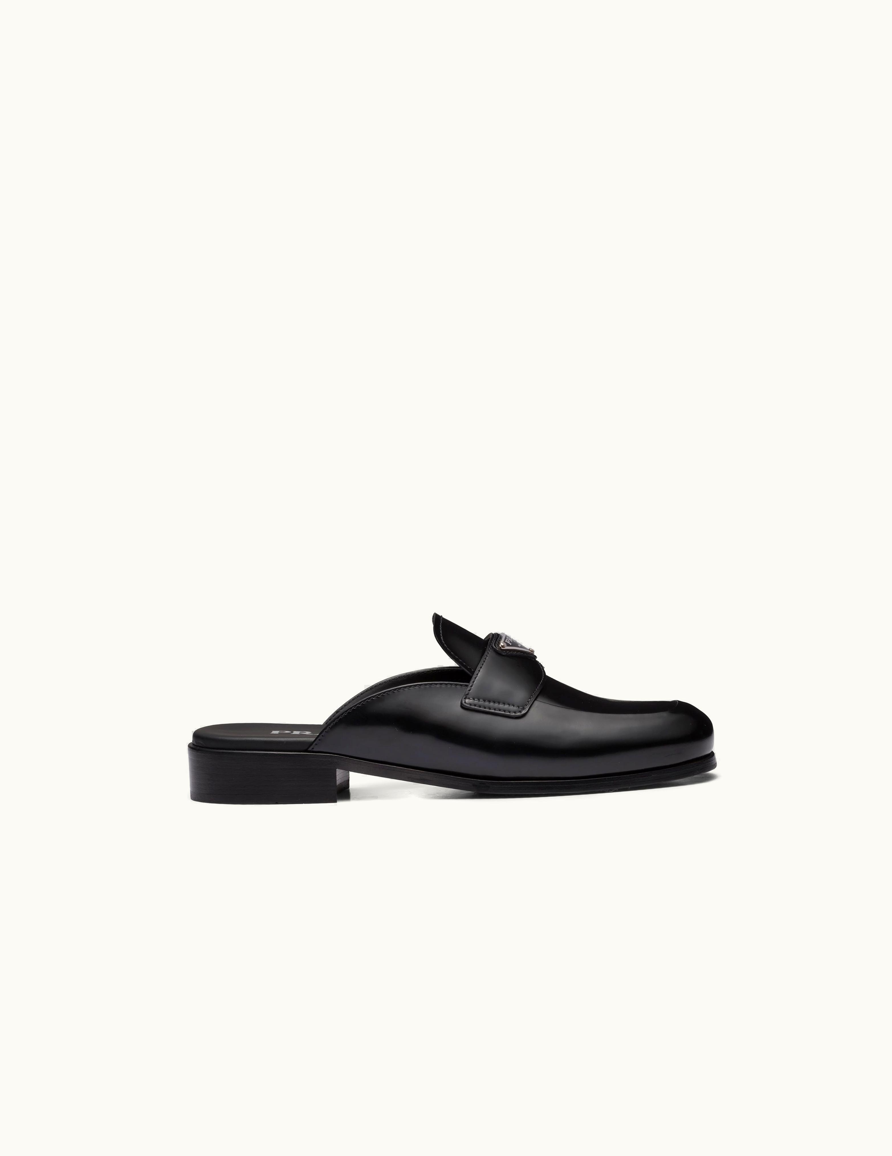 Prada Prada Brushed Leather Mules