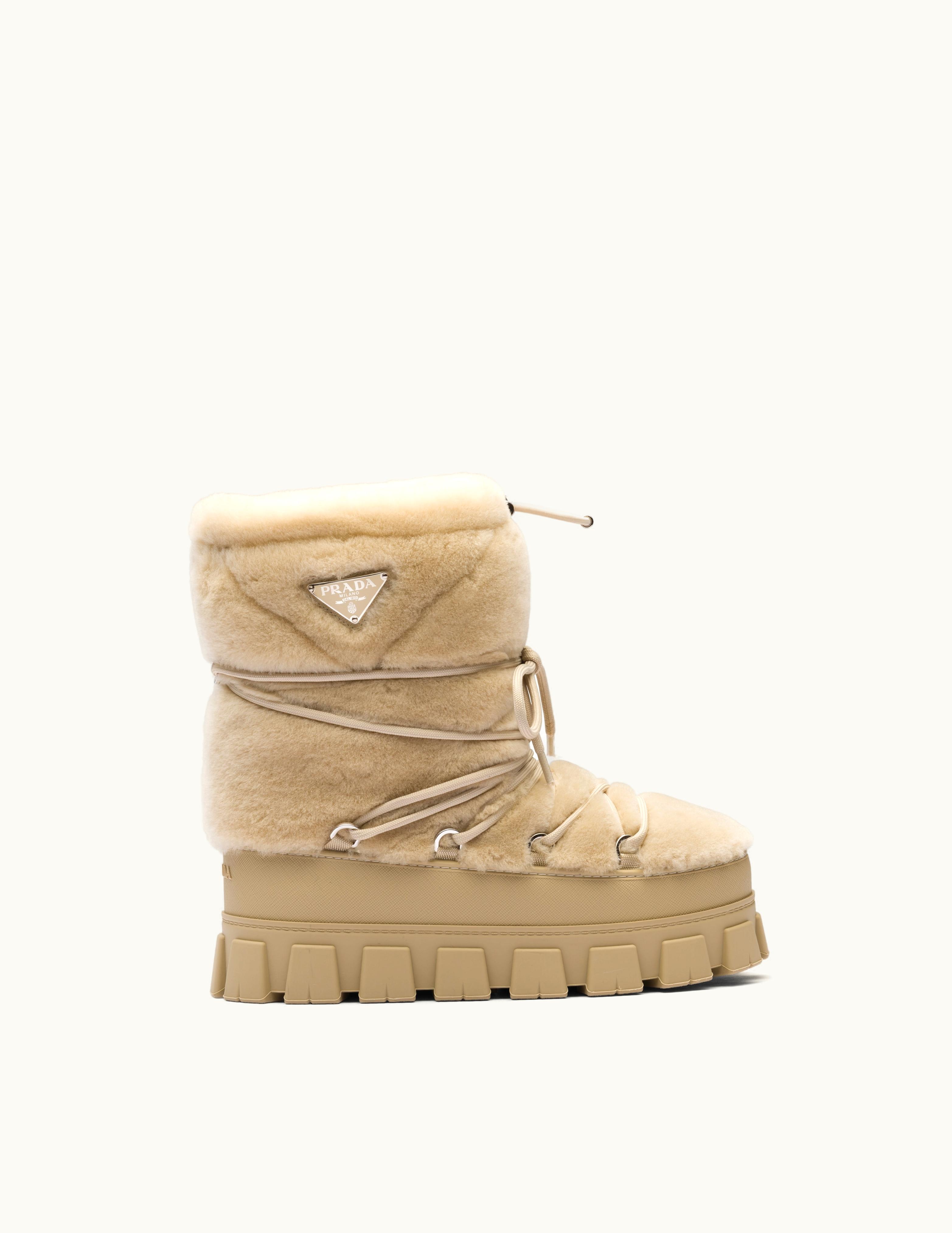 Prada Prada Shearling Apres-Ski Boots UZ0155979