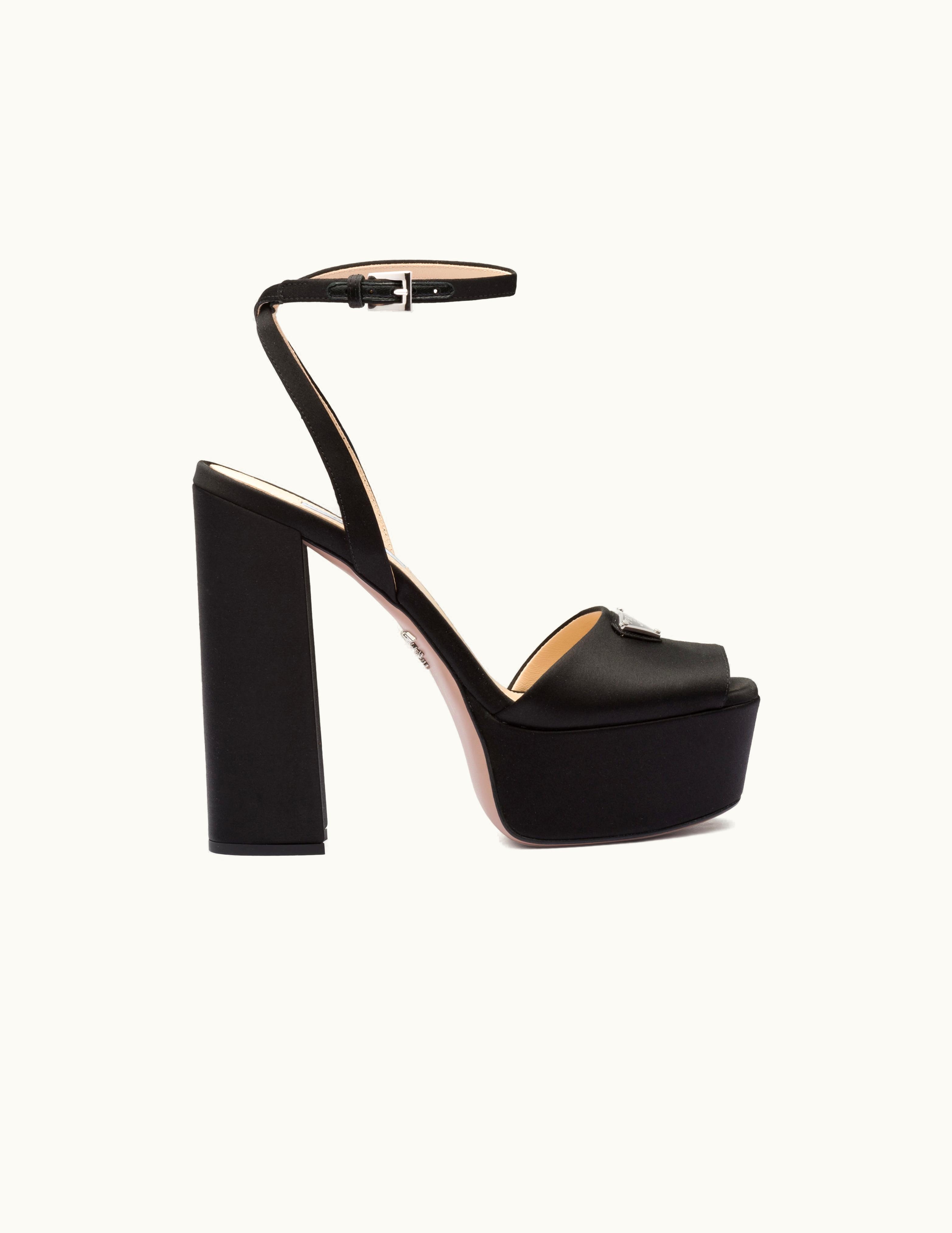 Prada Prada High-Heeled Satin Sandals UZ0155993
