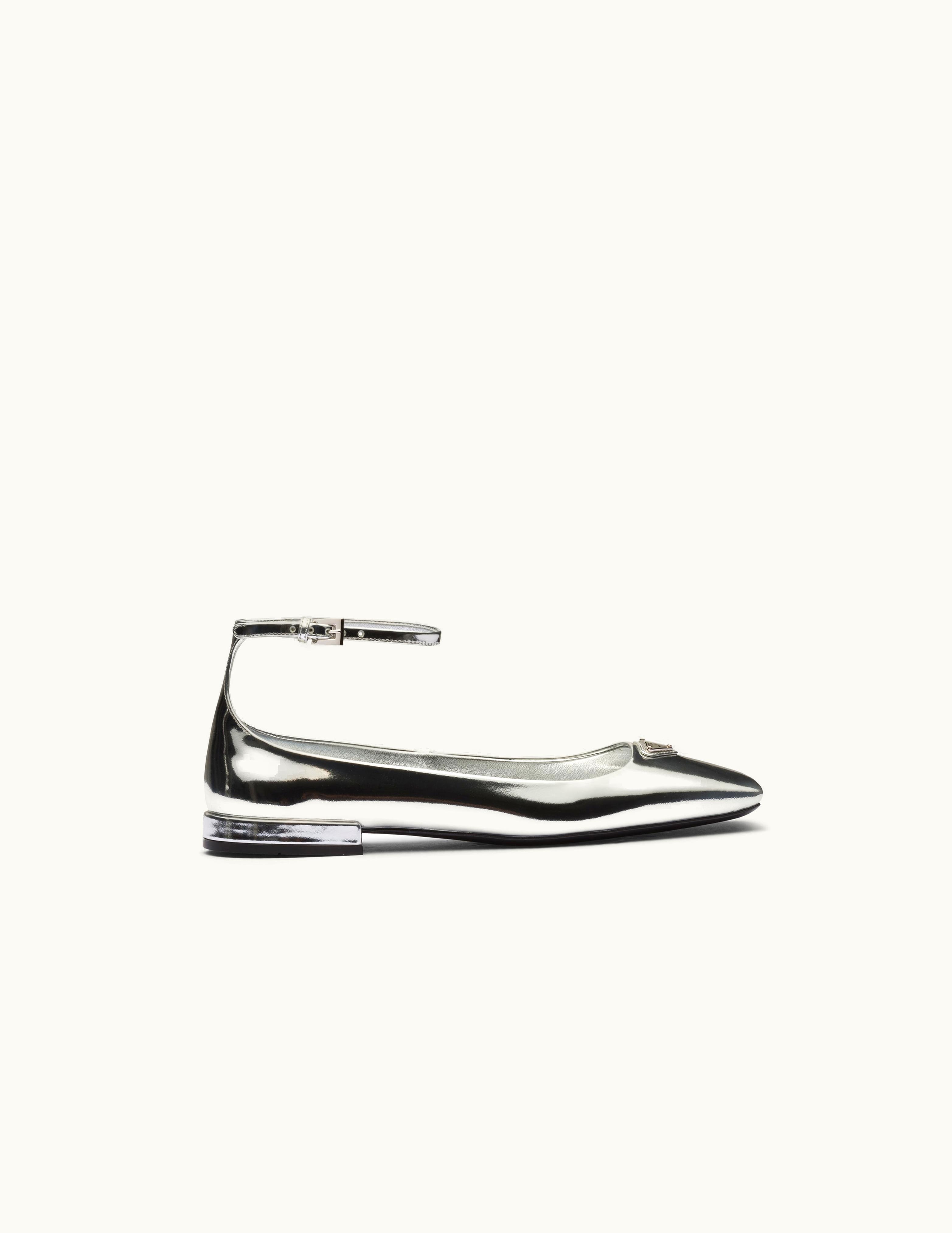 Prada Prada Metallic Leather Ballerinas UZ0156000
