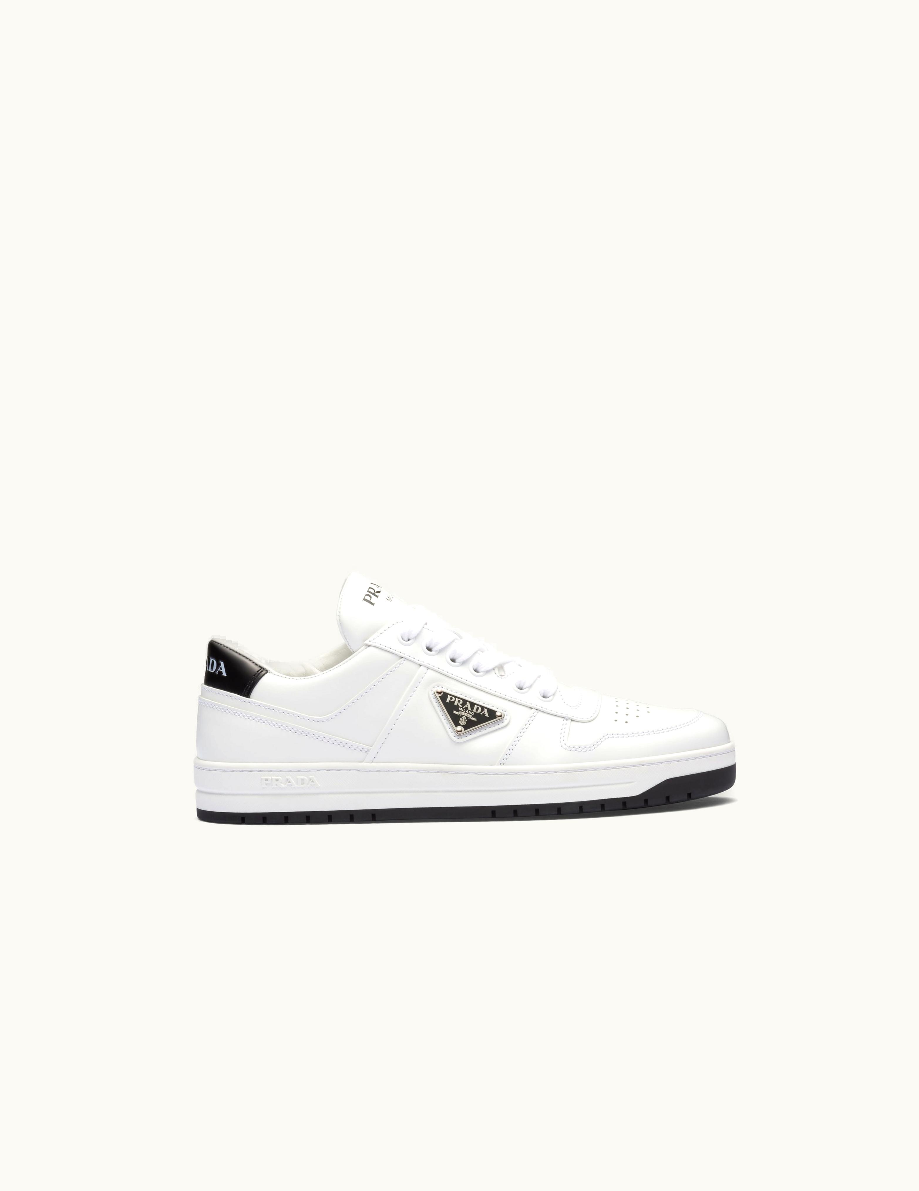 Prada Prada Downtown Perforated Leather Sneakers