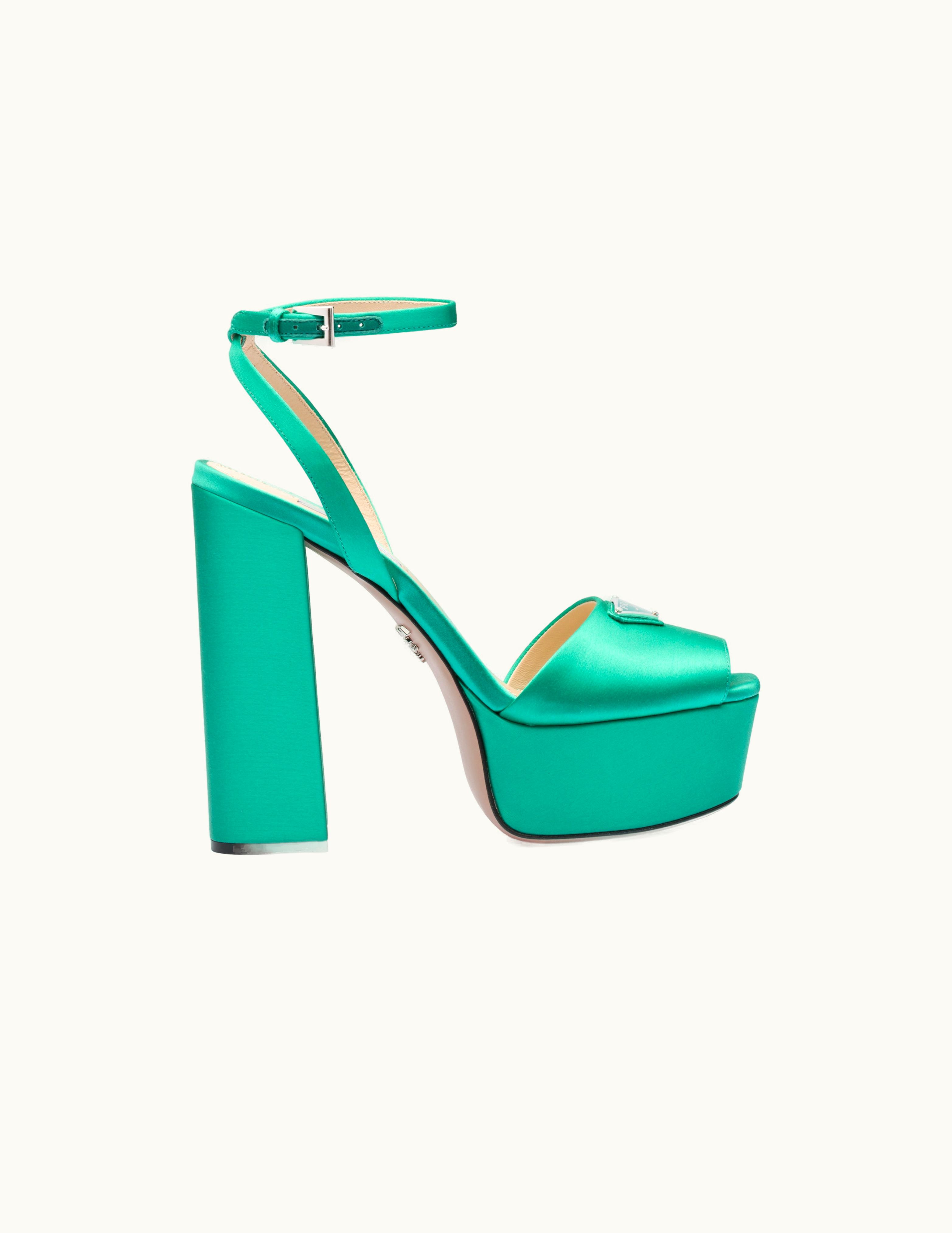 Prada Prada High-Heeled Satin Sandals UZ0156039