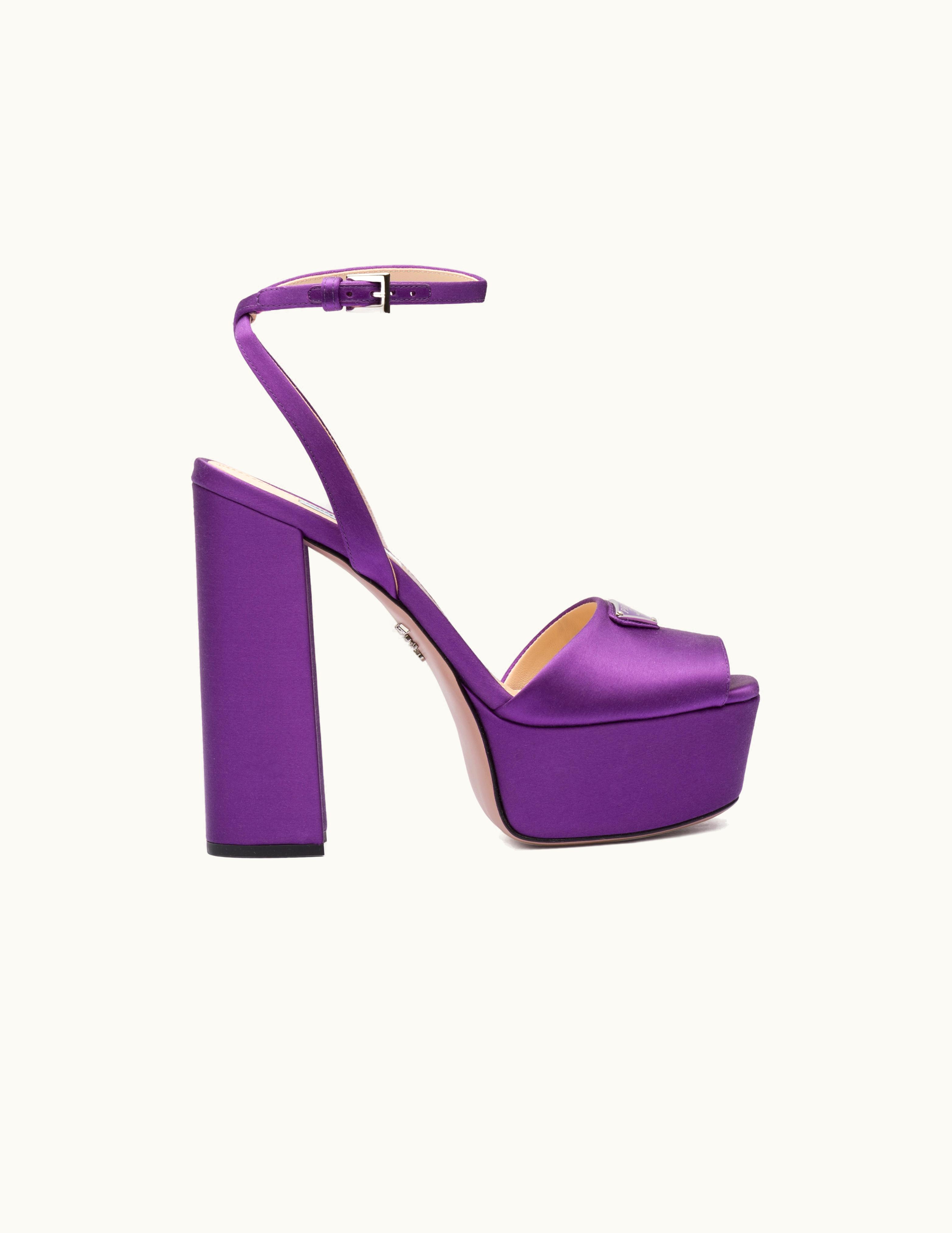 Prada Prada High-Heeled Satin Sandals UZ0156040