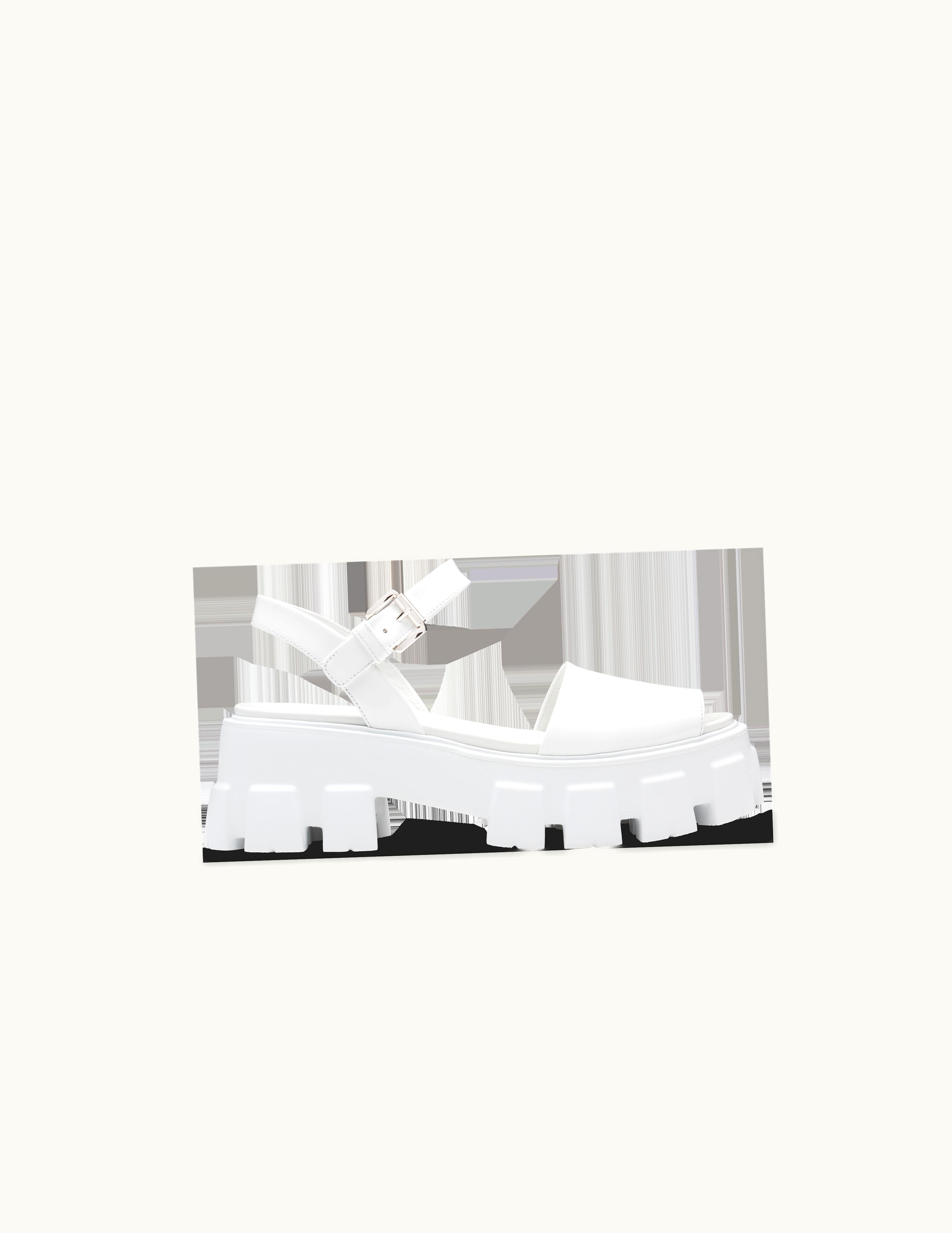 Prada Prada Monolith Brushed Leather Sandals UZ0156069