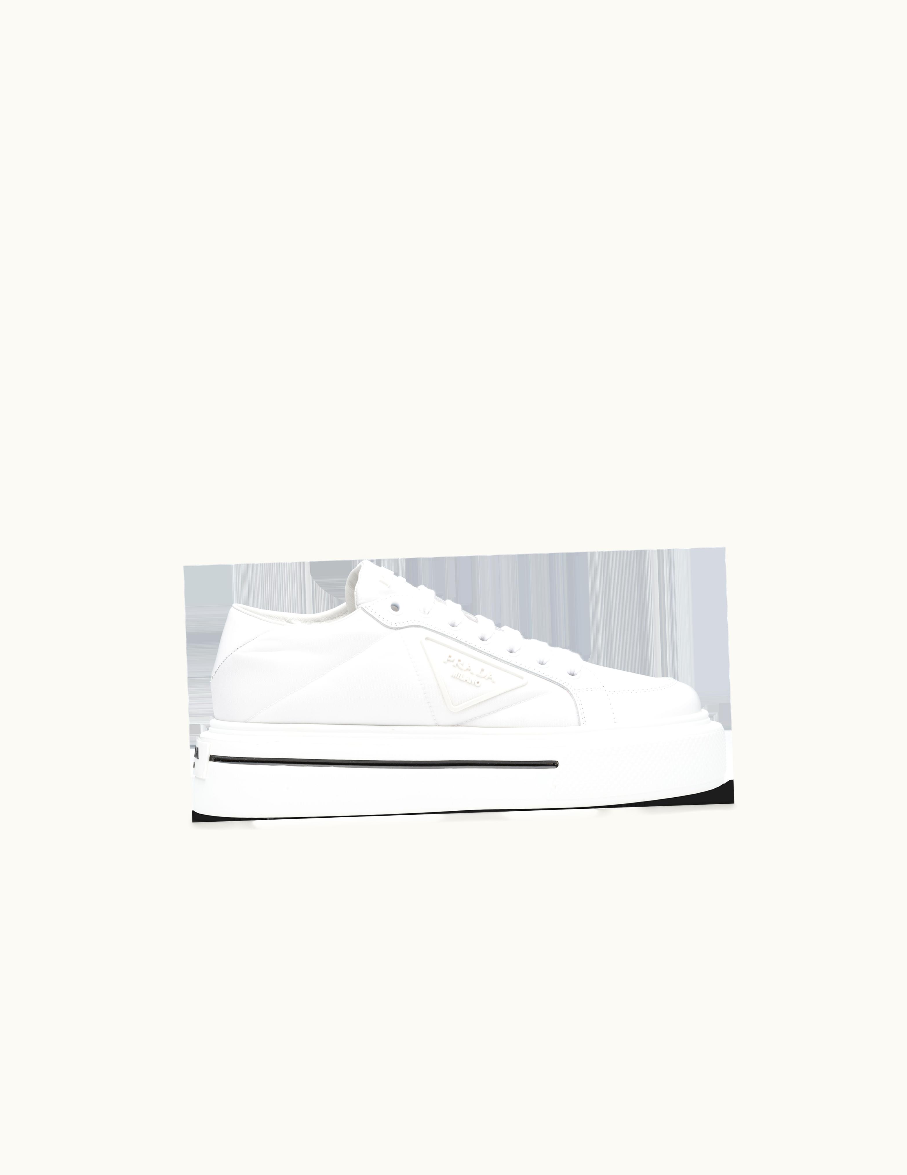 Prada Prada Macro Re-Nylon And Brushed Leather Sneakers UZ0156096