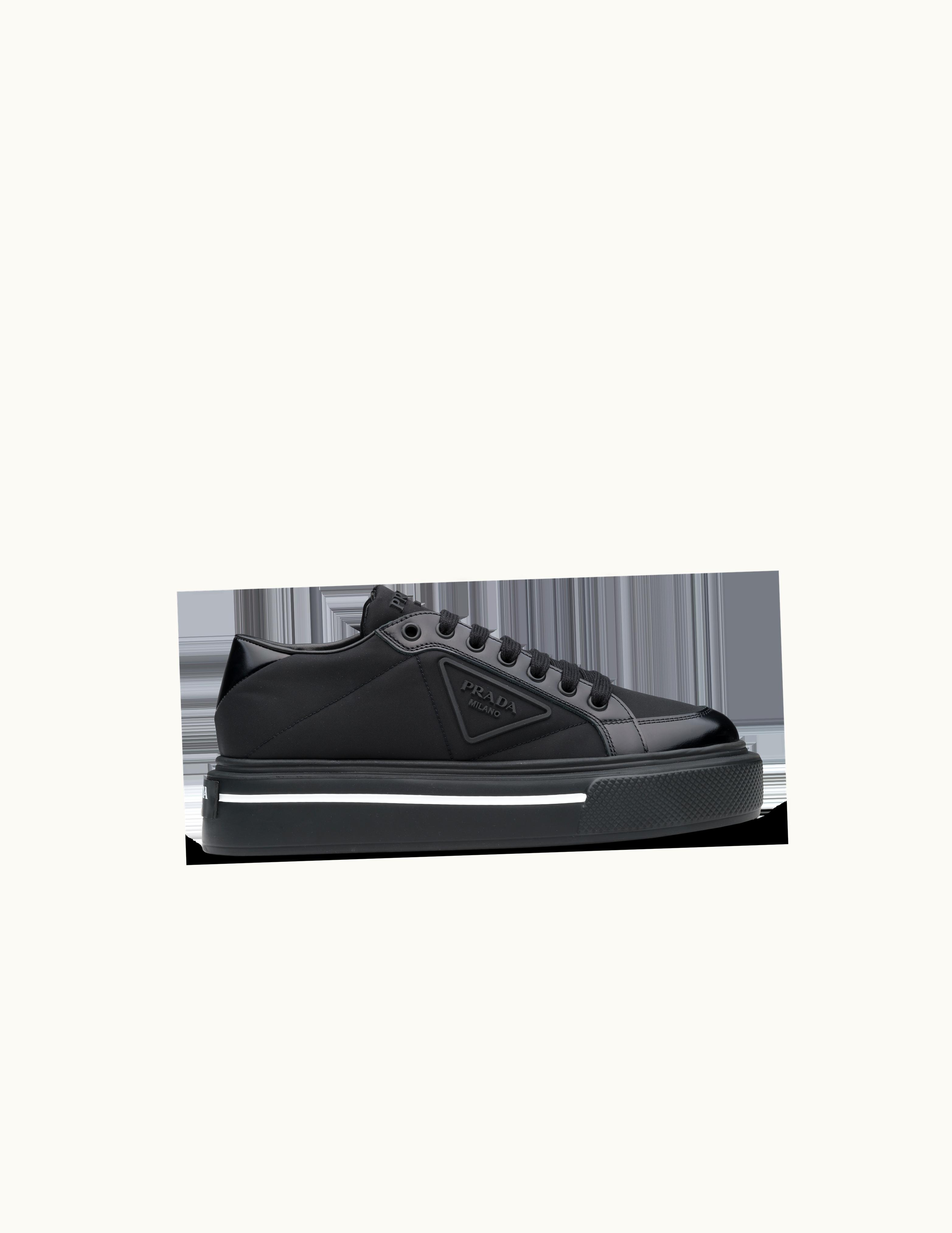 Prada Prada Macro Re-Nylon And Brushed Leather Sneakers UZ0156097
