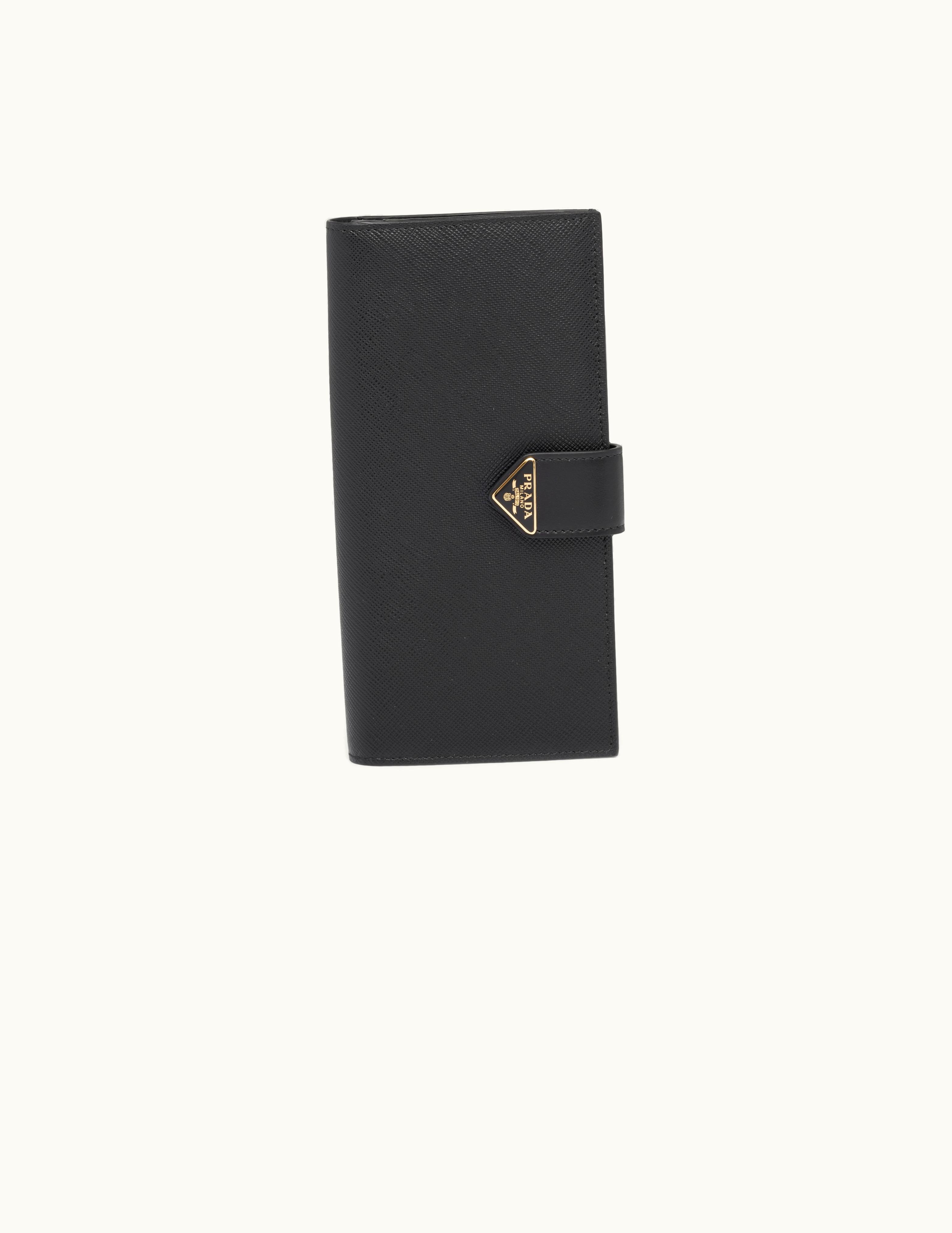 Prada Prada Large Saffiano And Leather Wallet