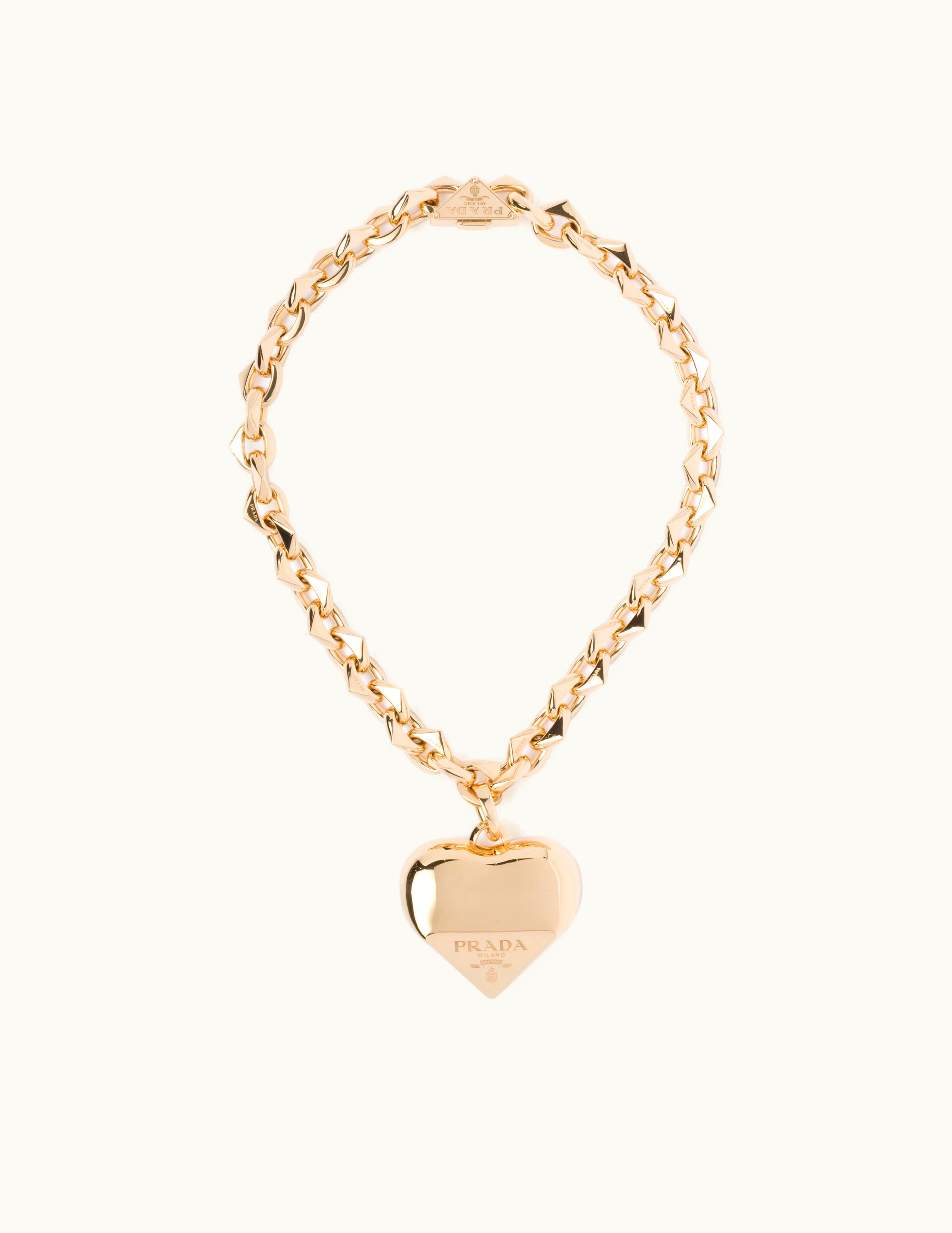 Prada Prada Eternal Gold Large Pendant Necklace In Yellow Gold