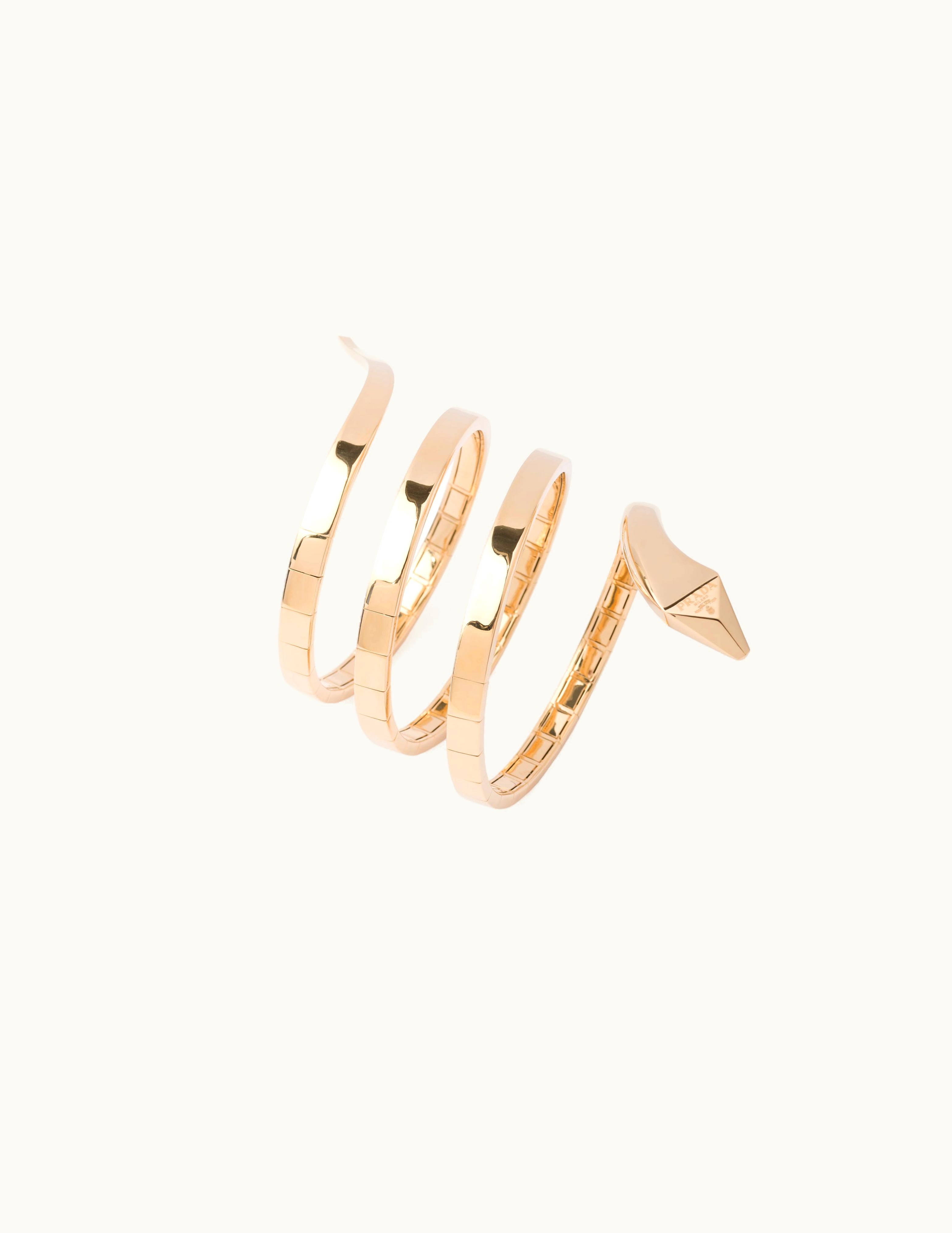 Prada Prada Eternal Gold Multi-Coil Bracelet In Yellow Gold