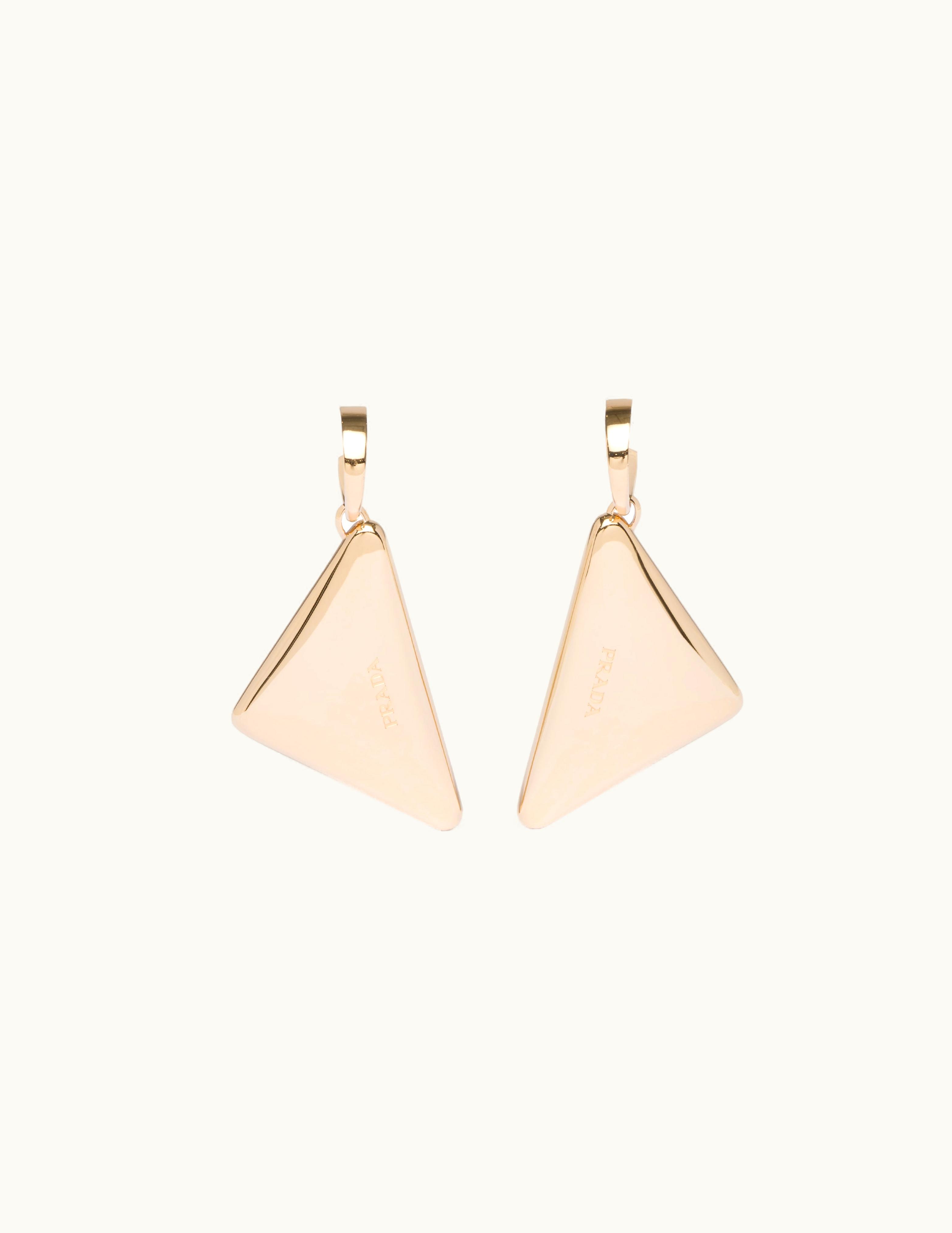 Prada Prada Eternal Gold Medium Drop Earrings In Yellow Gold UZ0156257