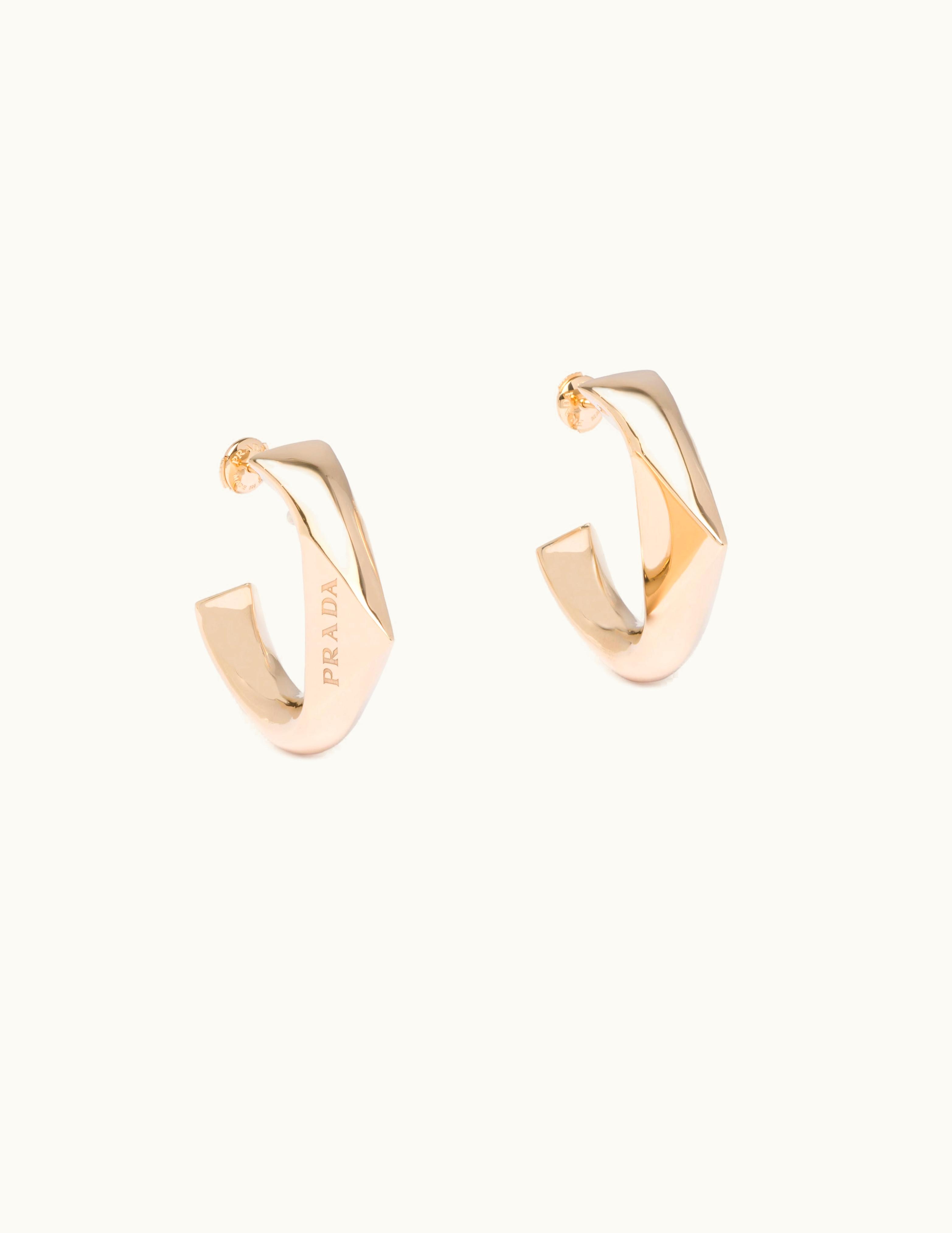 Prada Prada Eternal Gold Medium Earrings In Yellow Gold
