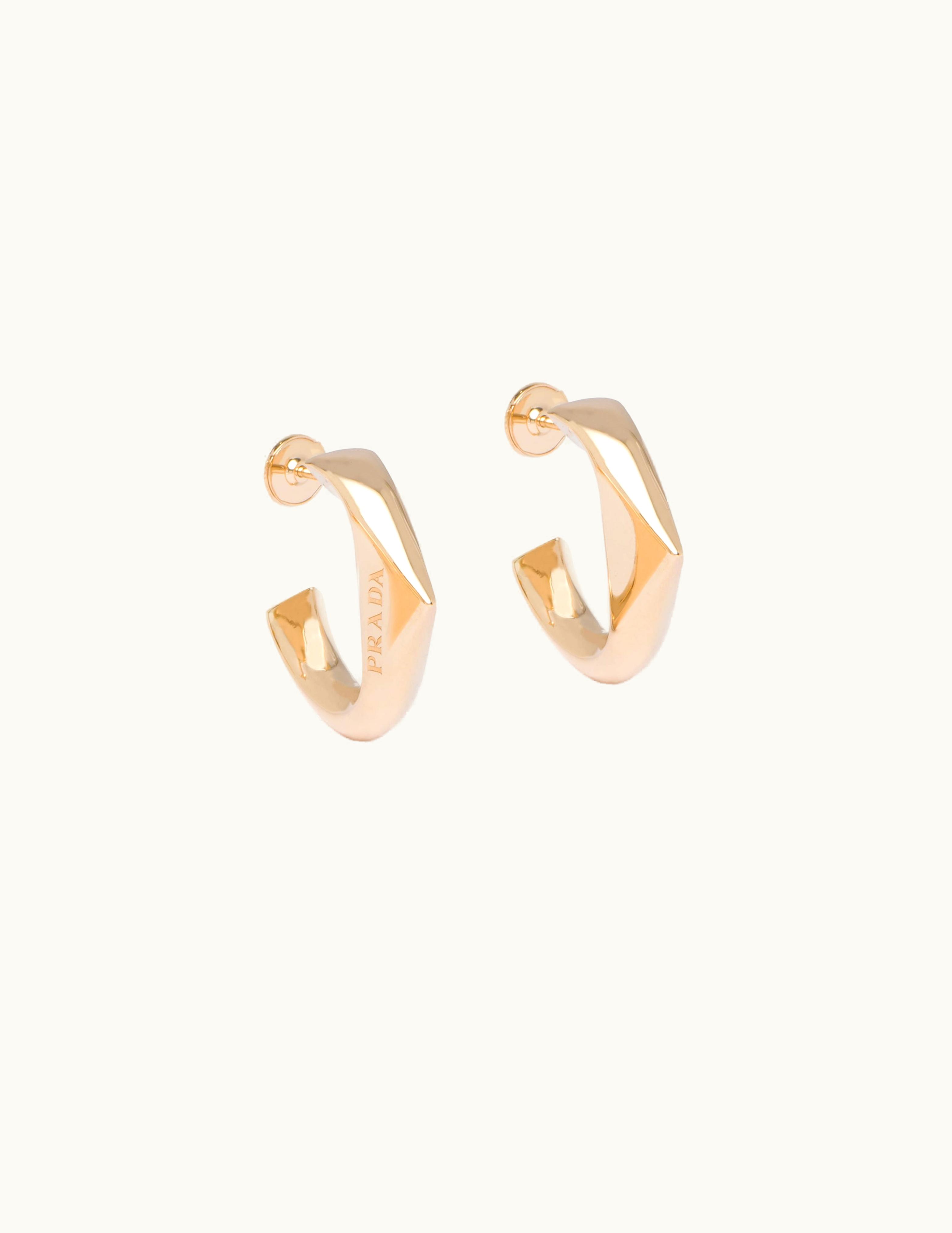 Prada Prada Eternal Gold Small Earrings In Yellow Gold